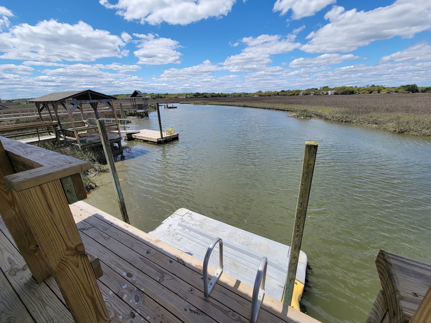 Ladder Access to Floating Dock