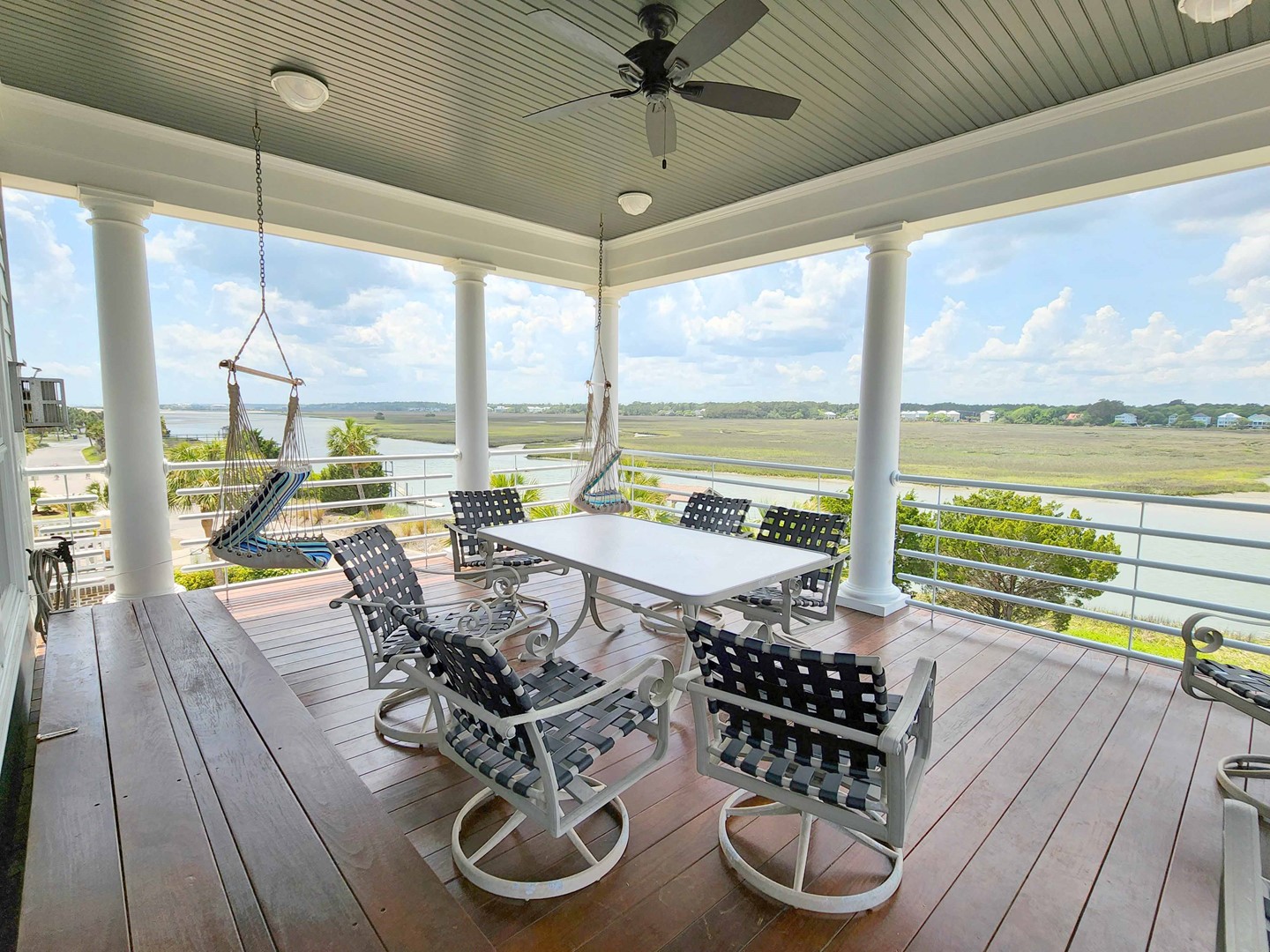 2nd Floor Covered Porch - Creek View