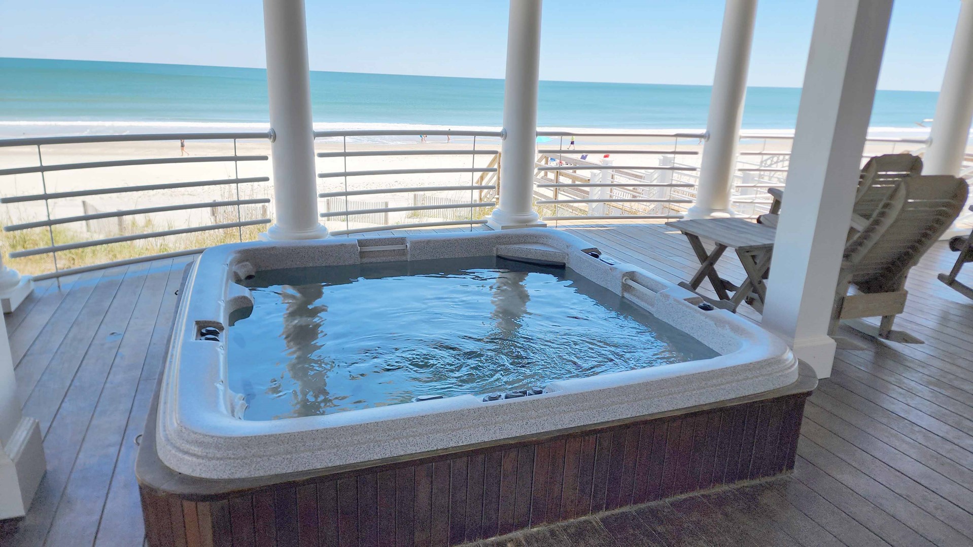 Hot Tub on 1st Floor Porch