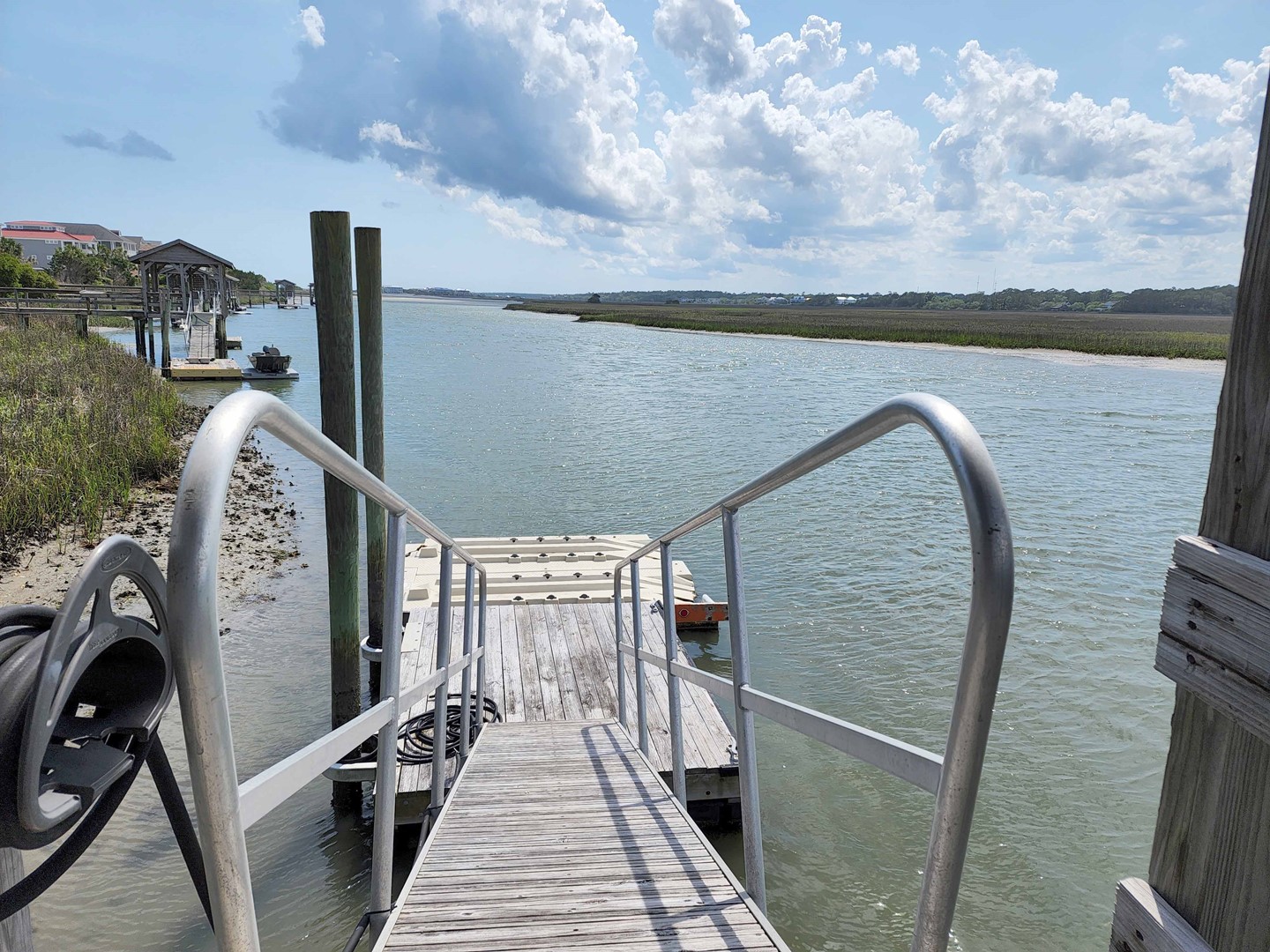 Floating Dock on Salt Water Creek