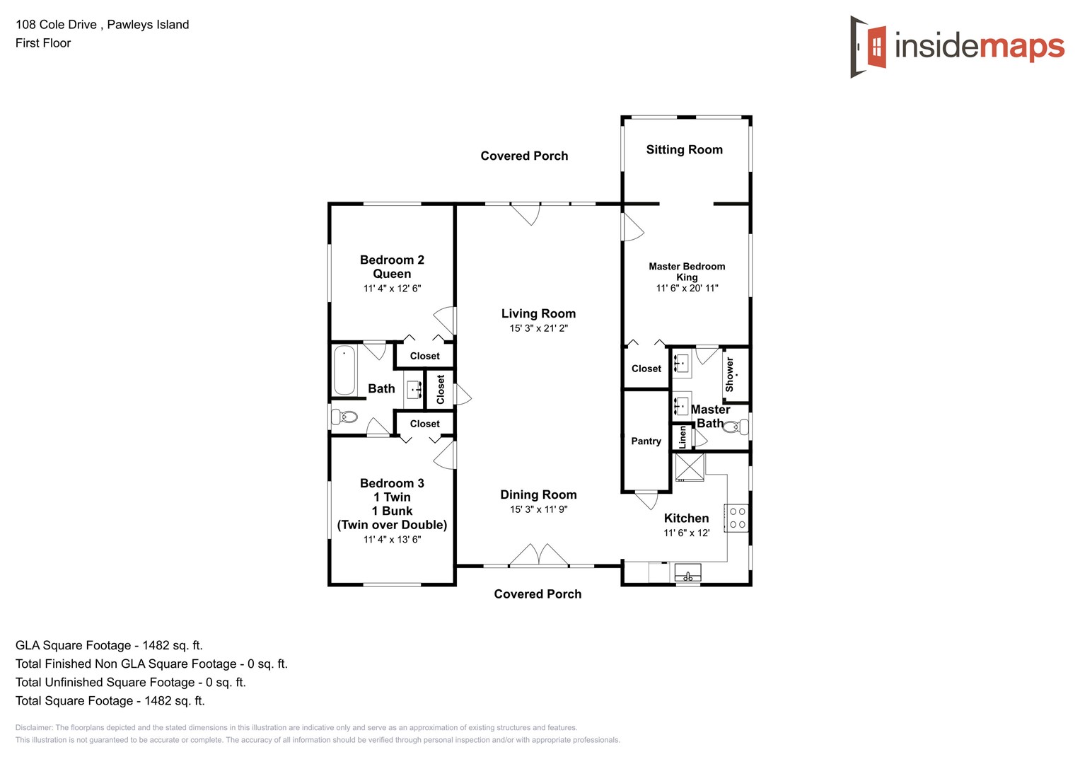 Floor Plan - Change of SEANERY First Floor