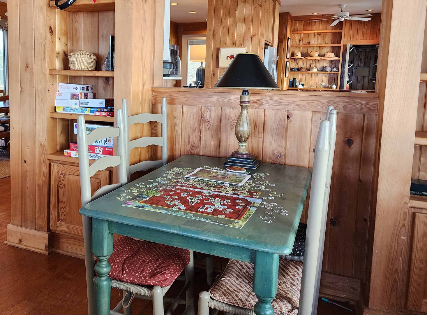 Game Table in Living Area