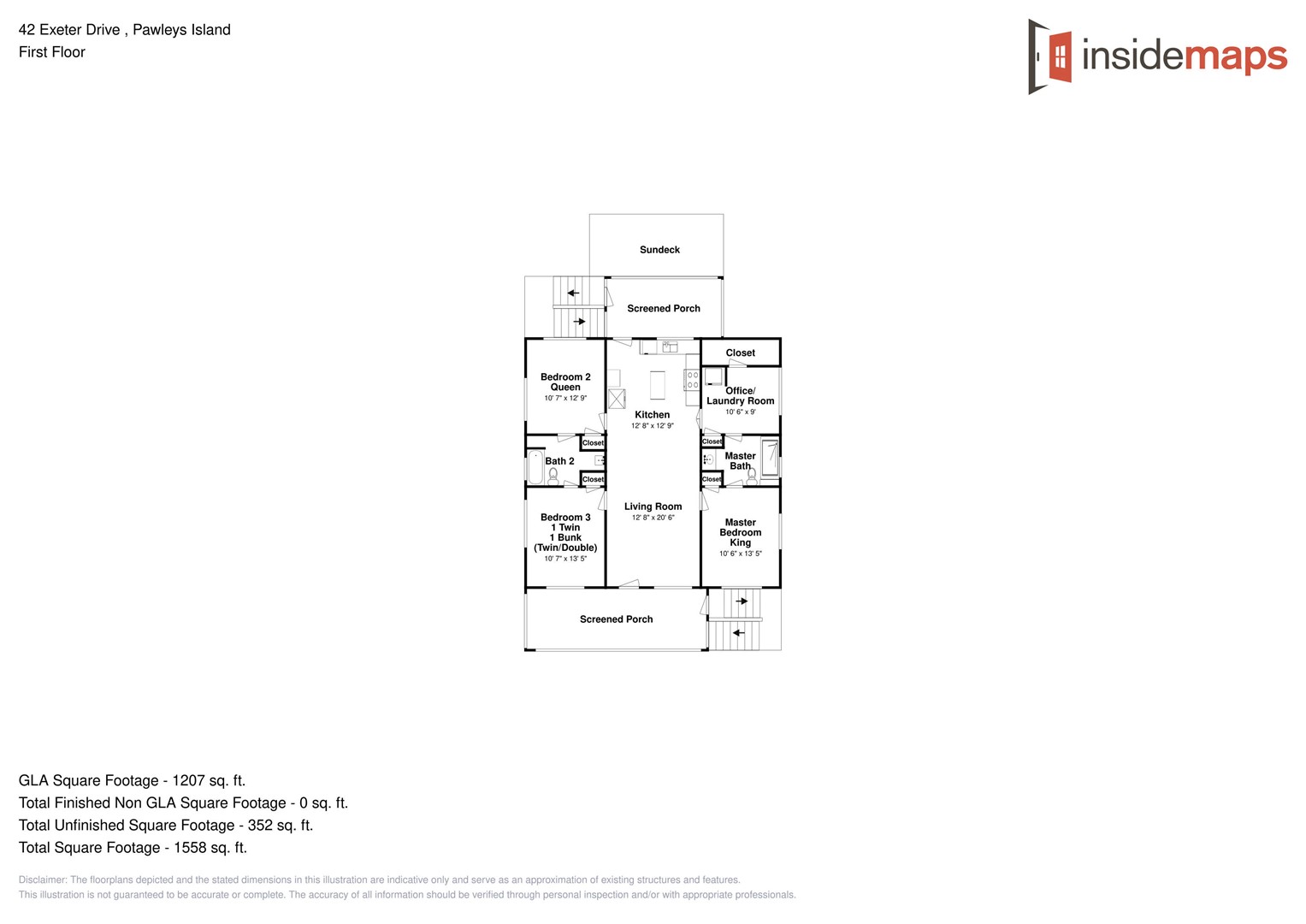 Floor Plan - Sanctuary by the Sea - 1st Floor