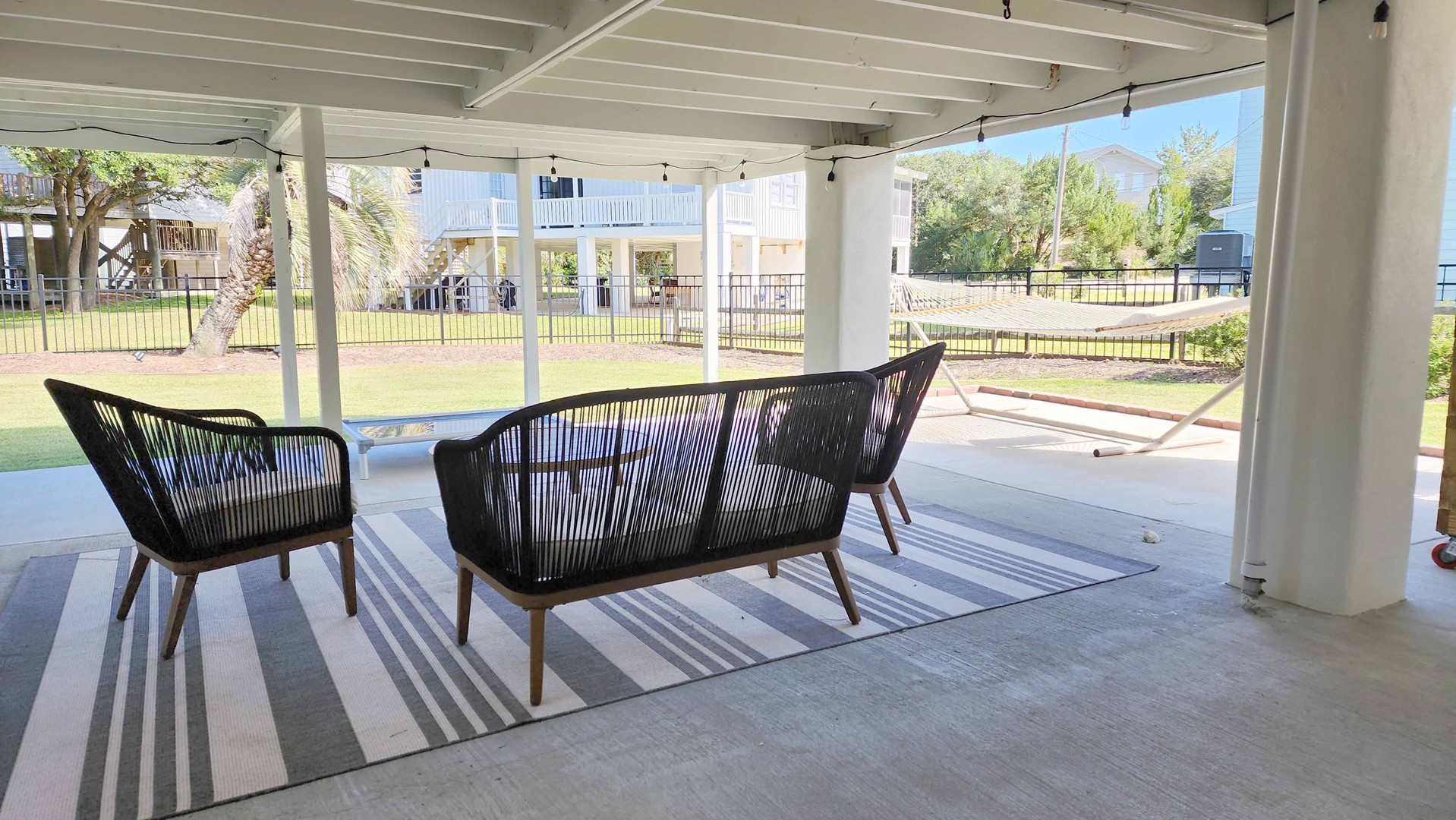 Sanctuary by the Sea - Covered Patio Sitting Area