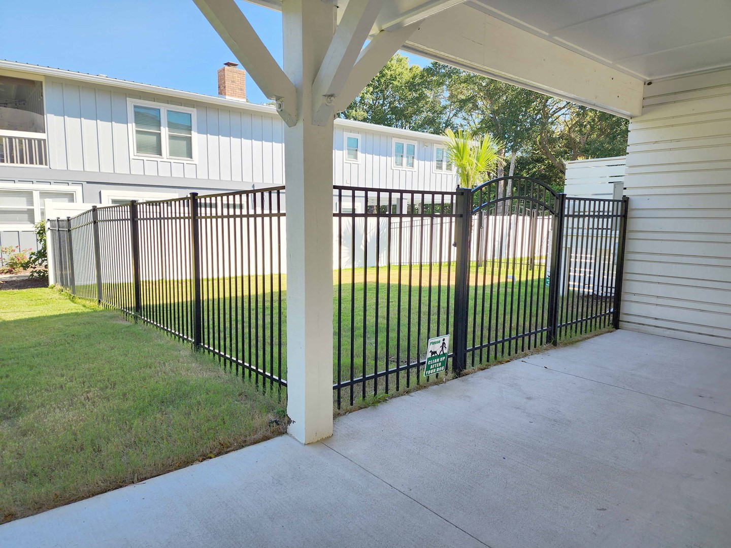 Special Fenced Area for Doggie Guests 