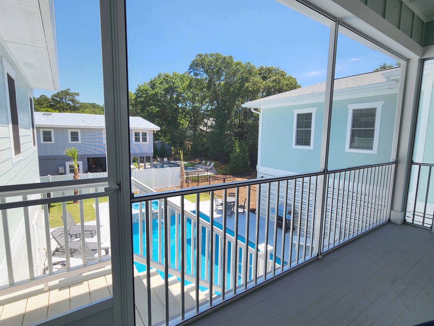 Screened Porch View to Pool