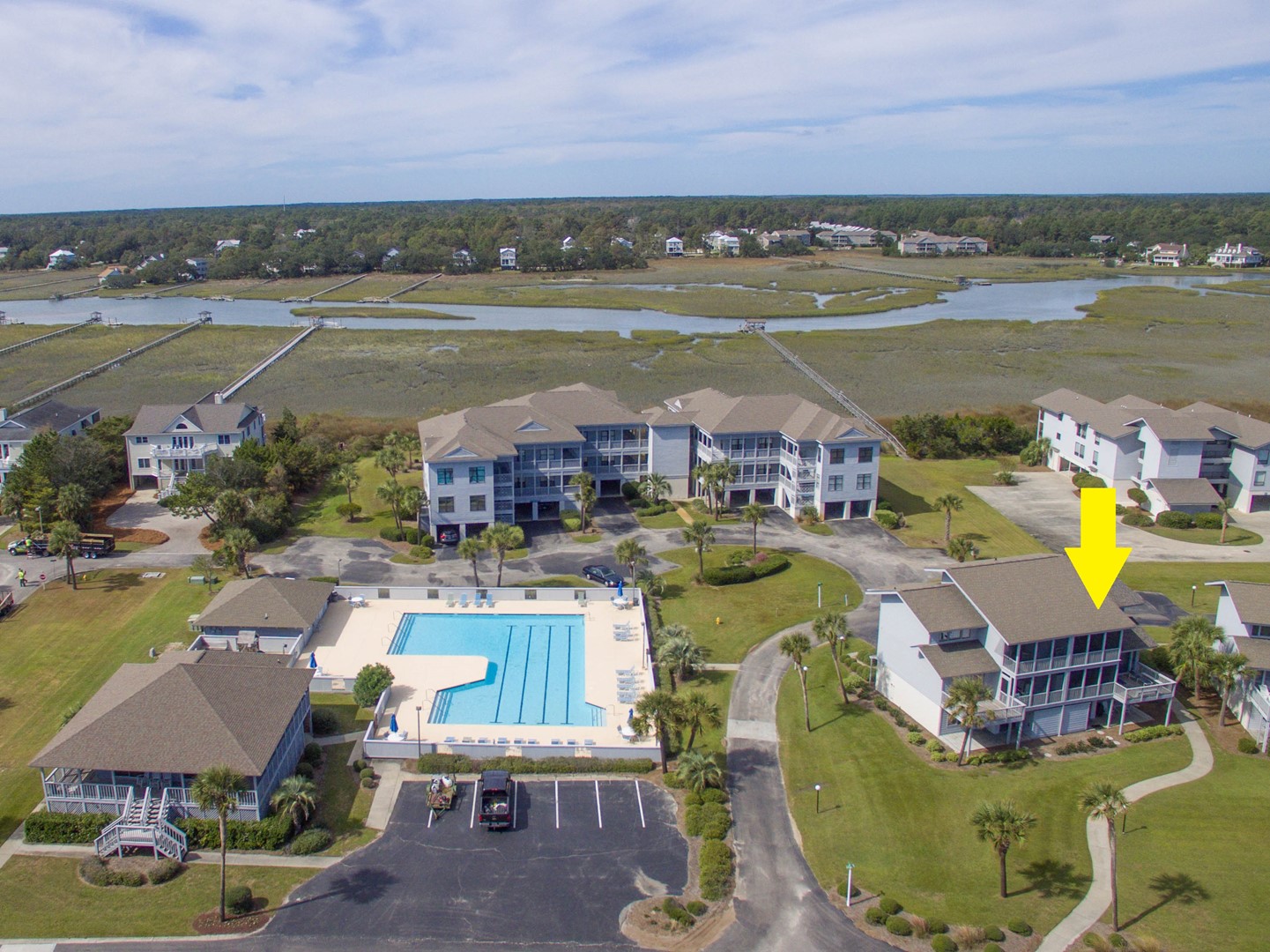 Near Pool, Creek Dock, Ocean