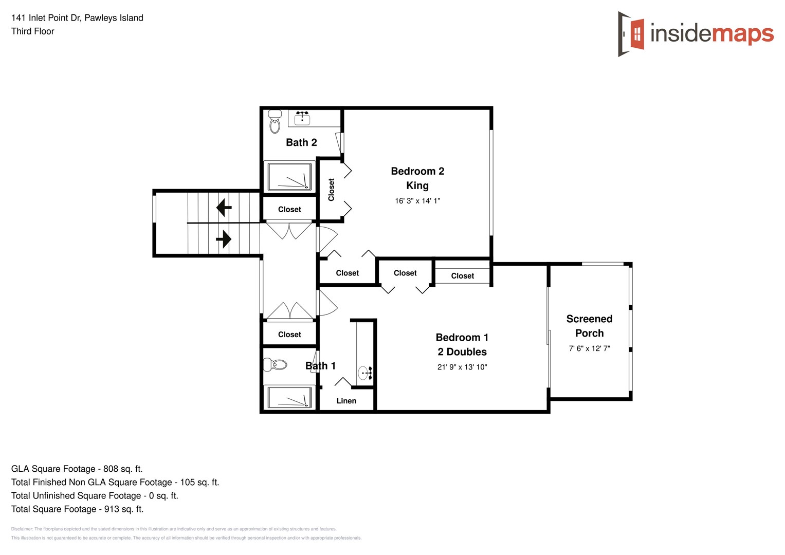 Floor Plan - Inlet Point 5A - 2-Top Level