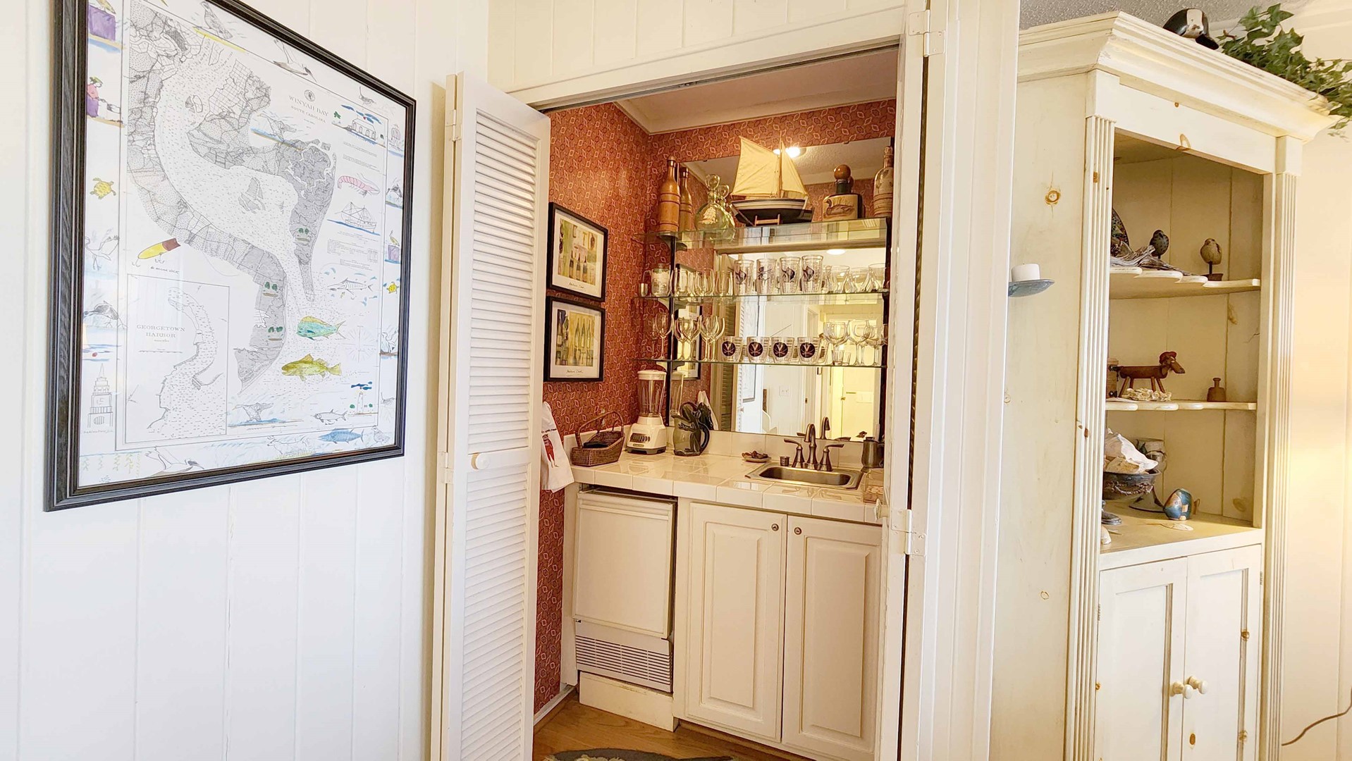 Wet Bar with Ice Maker