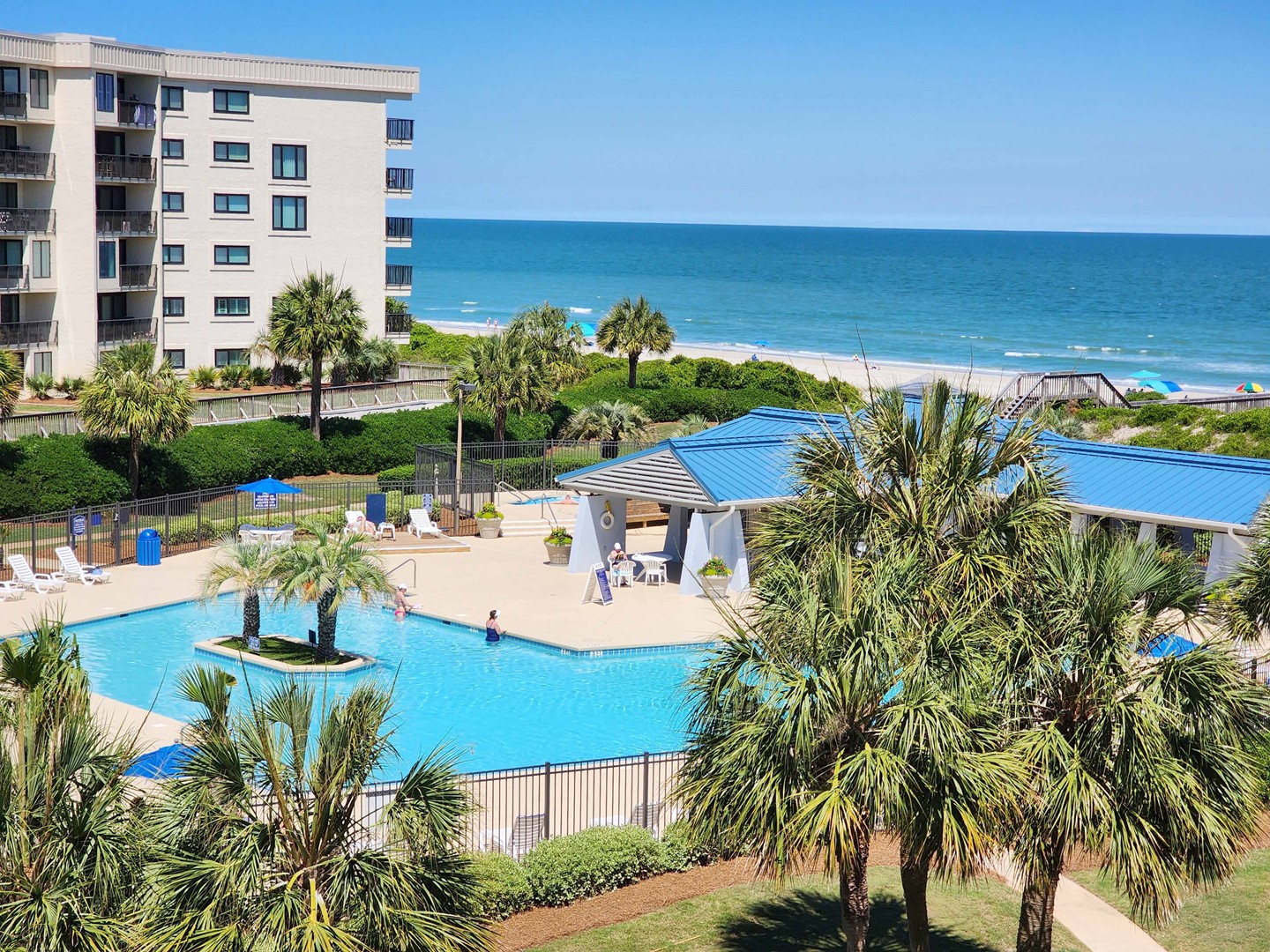 Balcony View of Pool