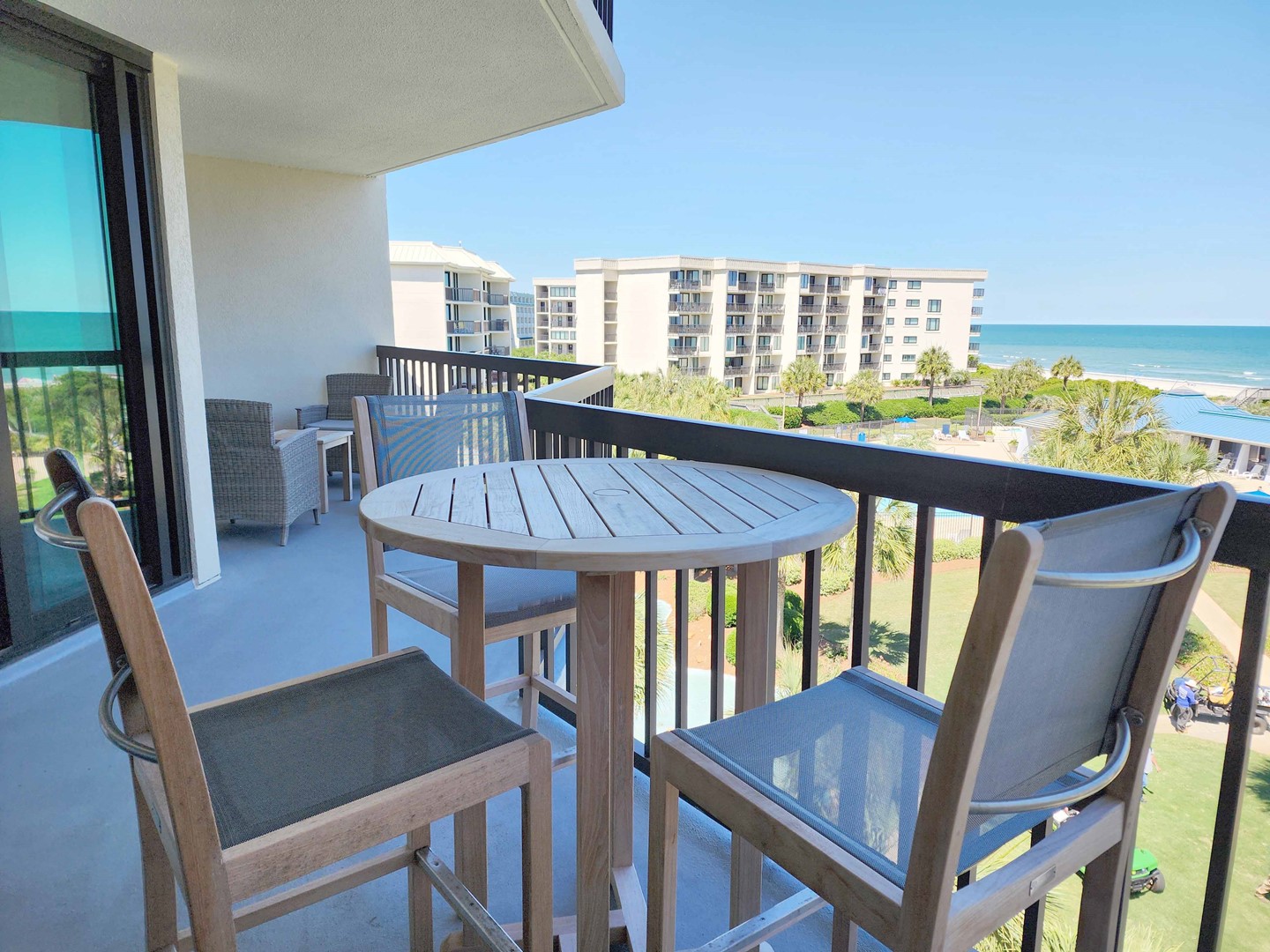 Oceanfront Balcony and View