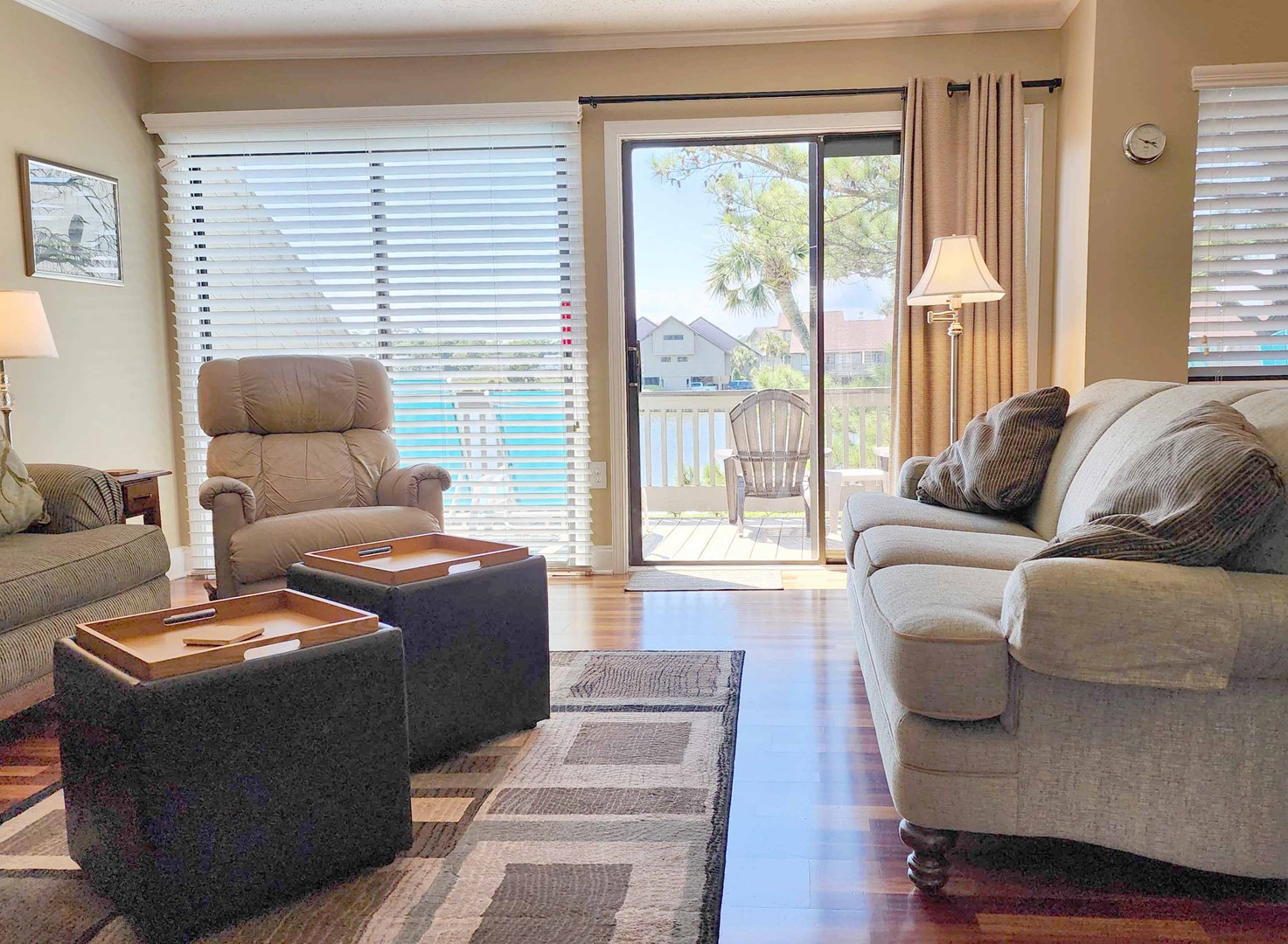 Living Area Opens to Deck