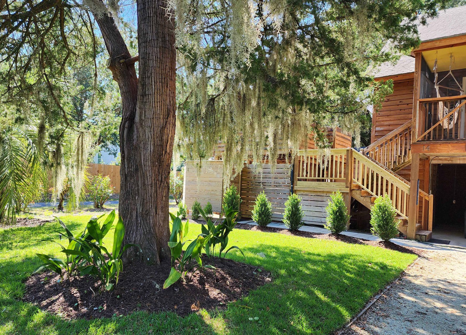Exterior Stairs to Sundeck and Kitchen Entrance