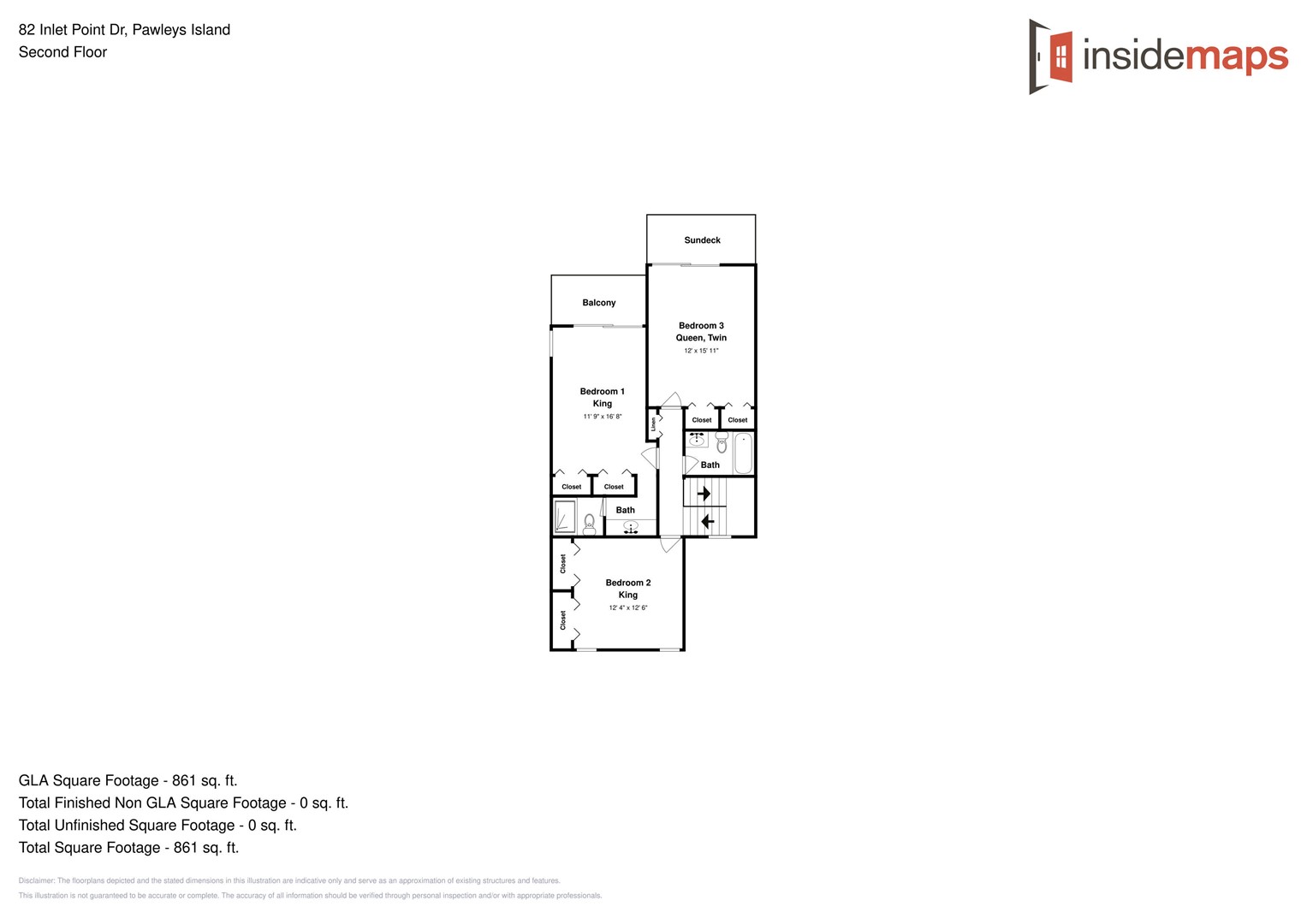 Floor Plan - Inlet Point 9A - 2nd Floor