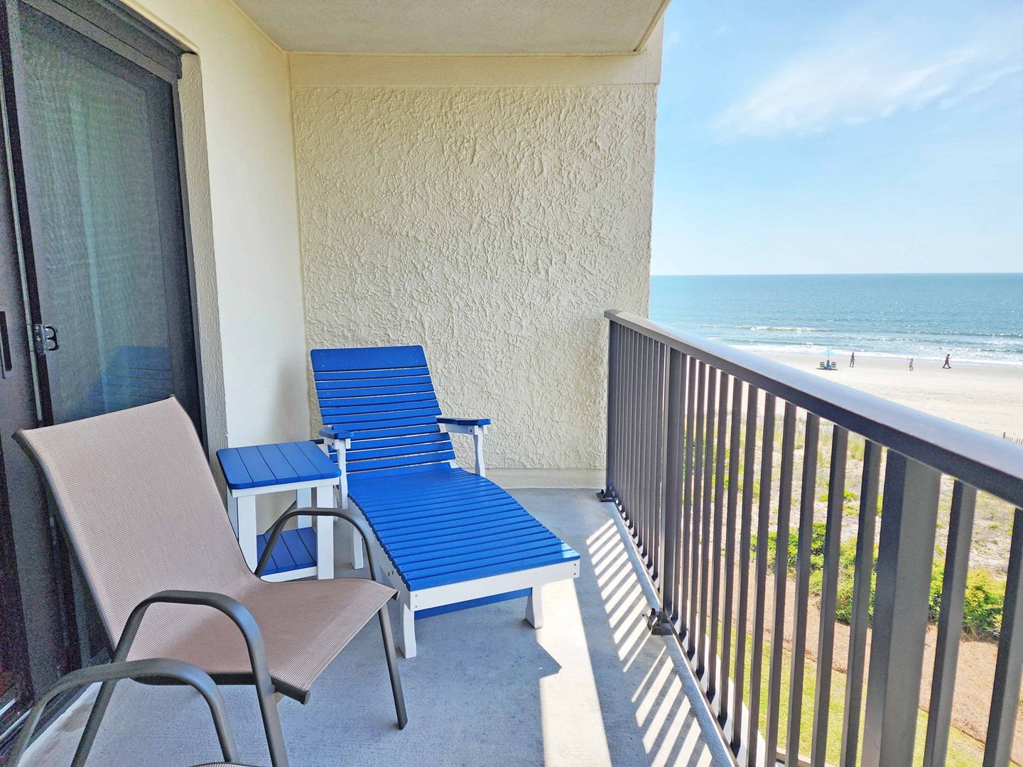 Furnished Oceanfront Balcony