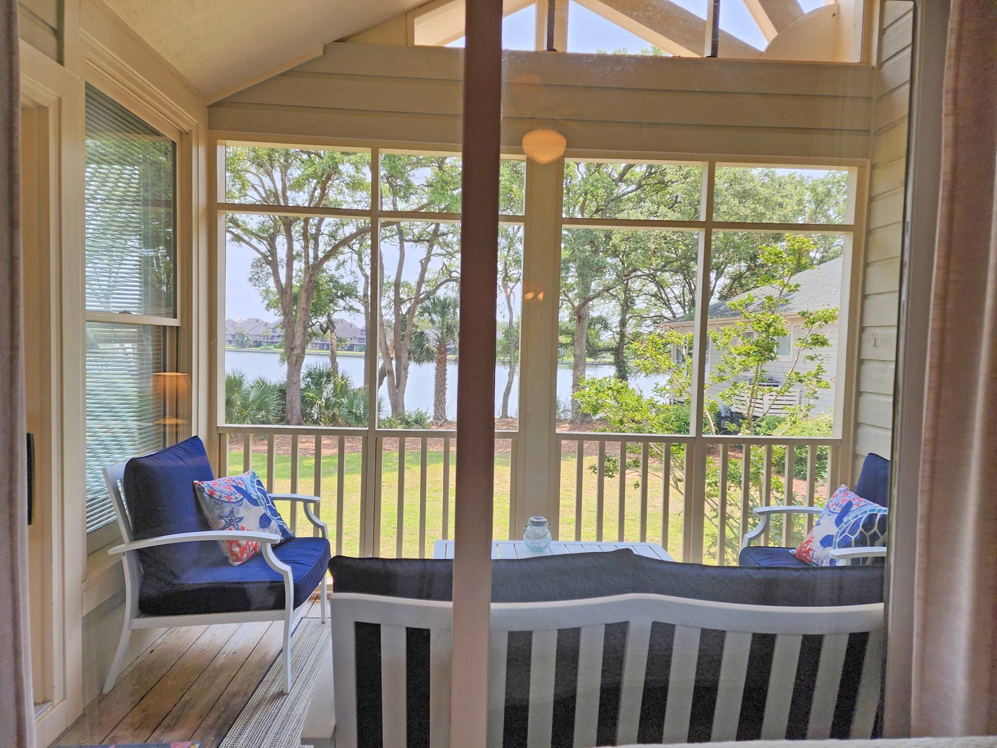 Master Bedroom Opens to Screened Porch