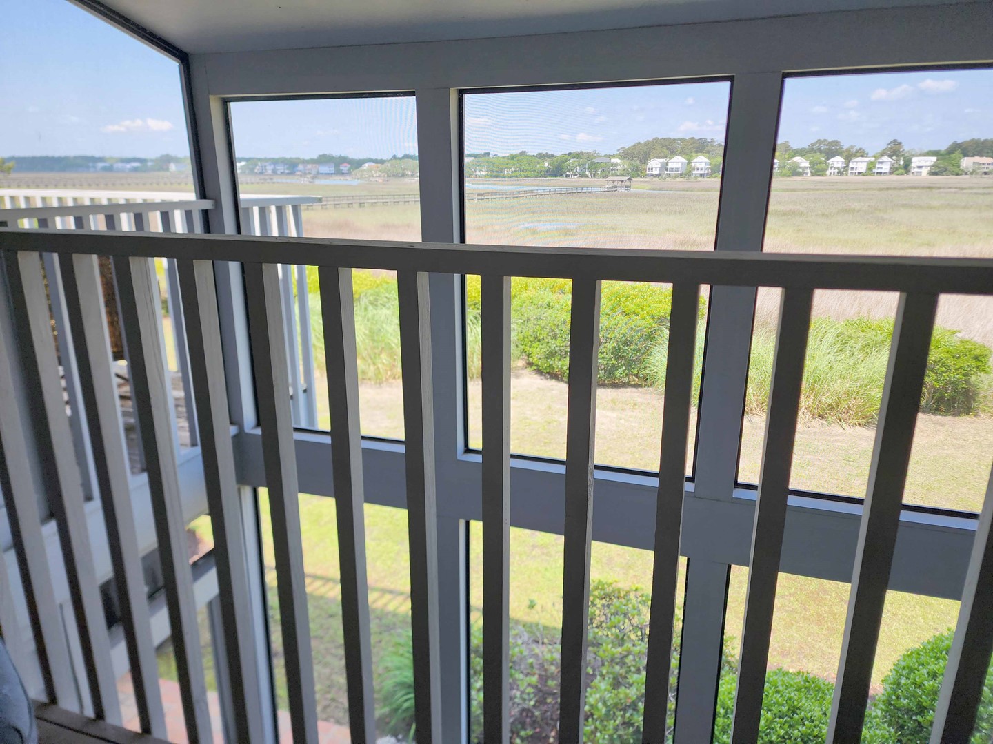 Balcony in Screened Porch off Master Bedroom