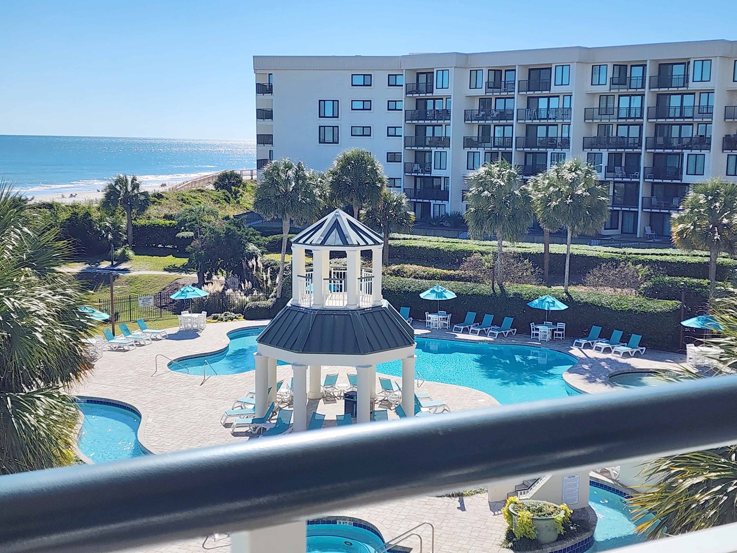 Balcony View of Pool