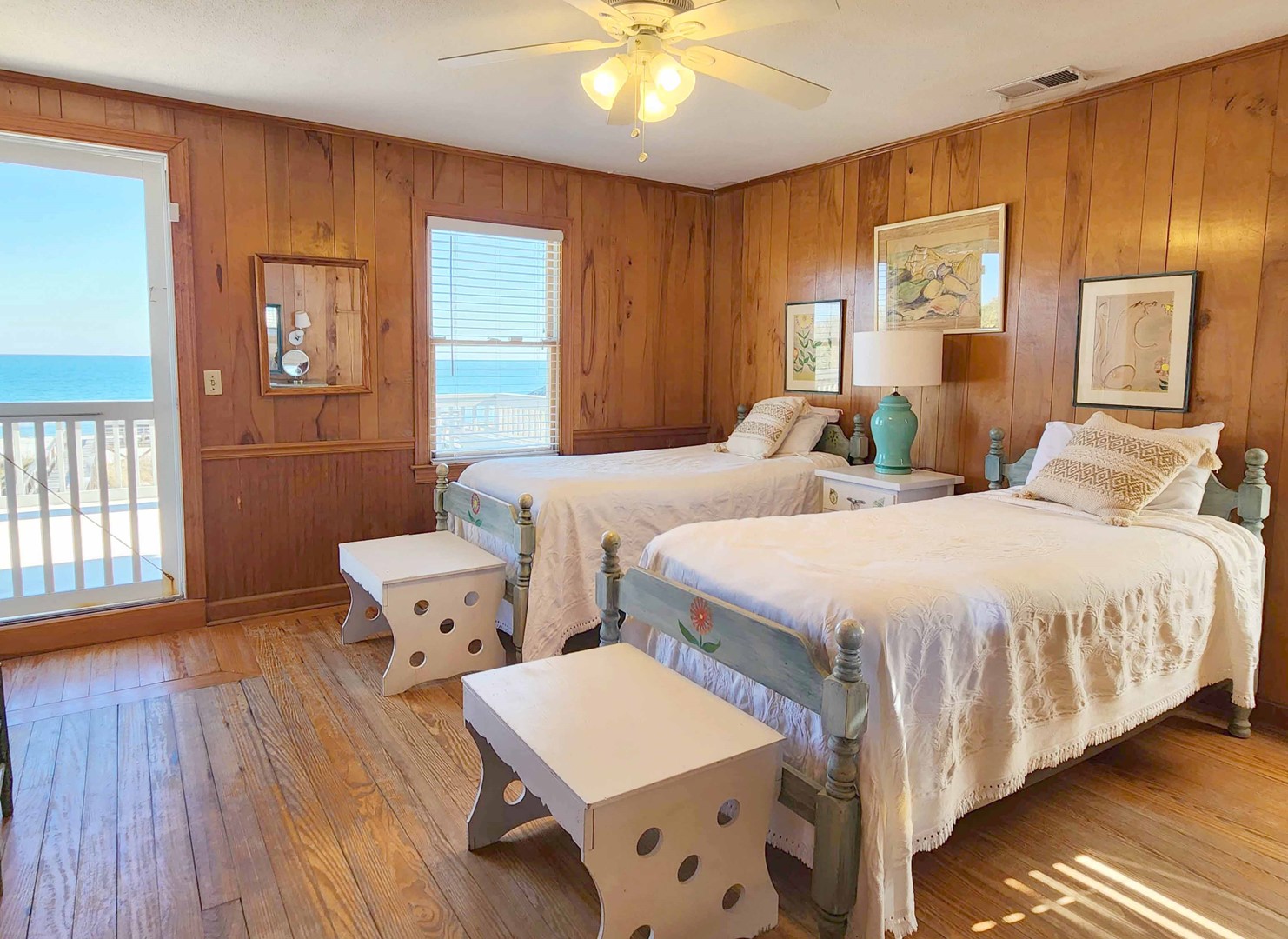Bedroom 5 Opens to Oceanfront Deck