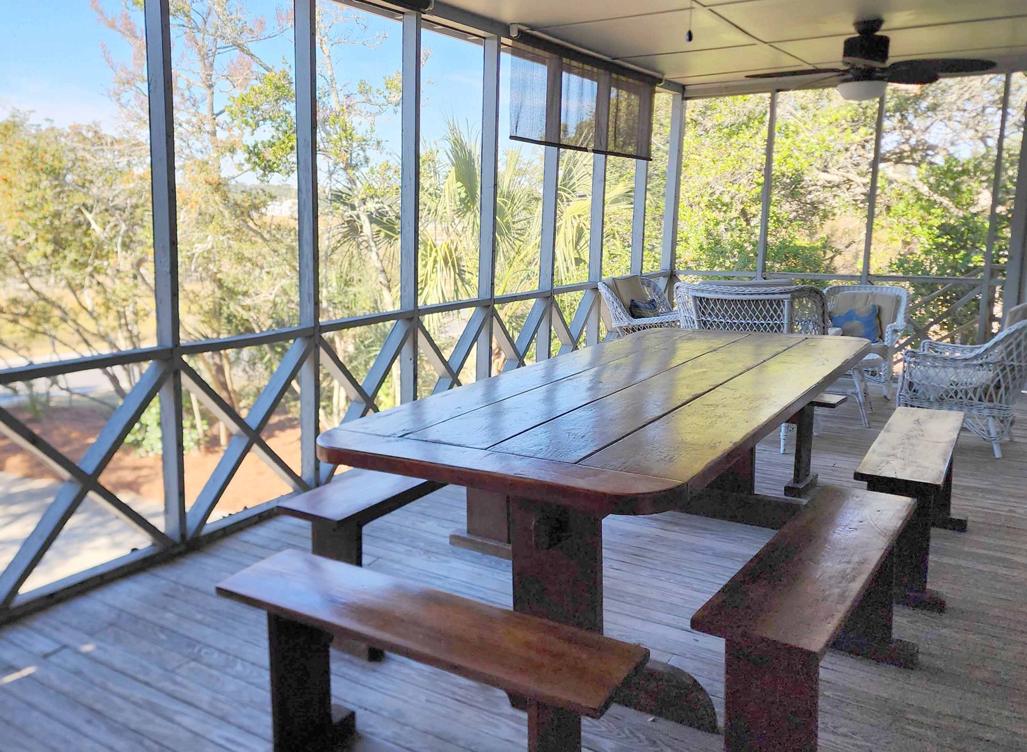 Screened Porch with Outdoor Dining