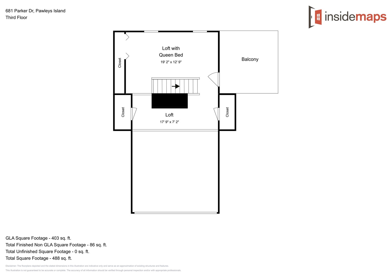 Floor Plan - 600 Steps - Loft