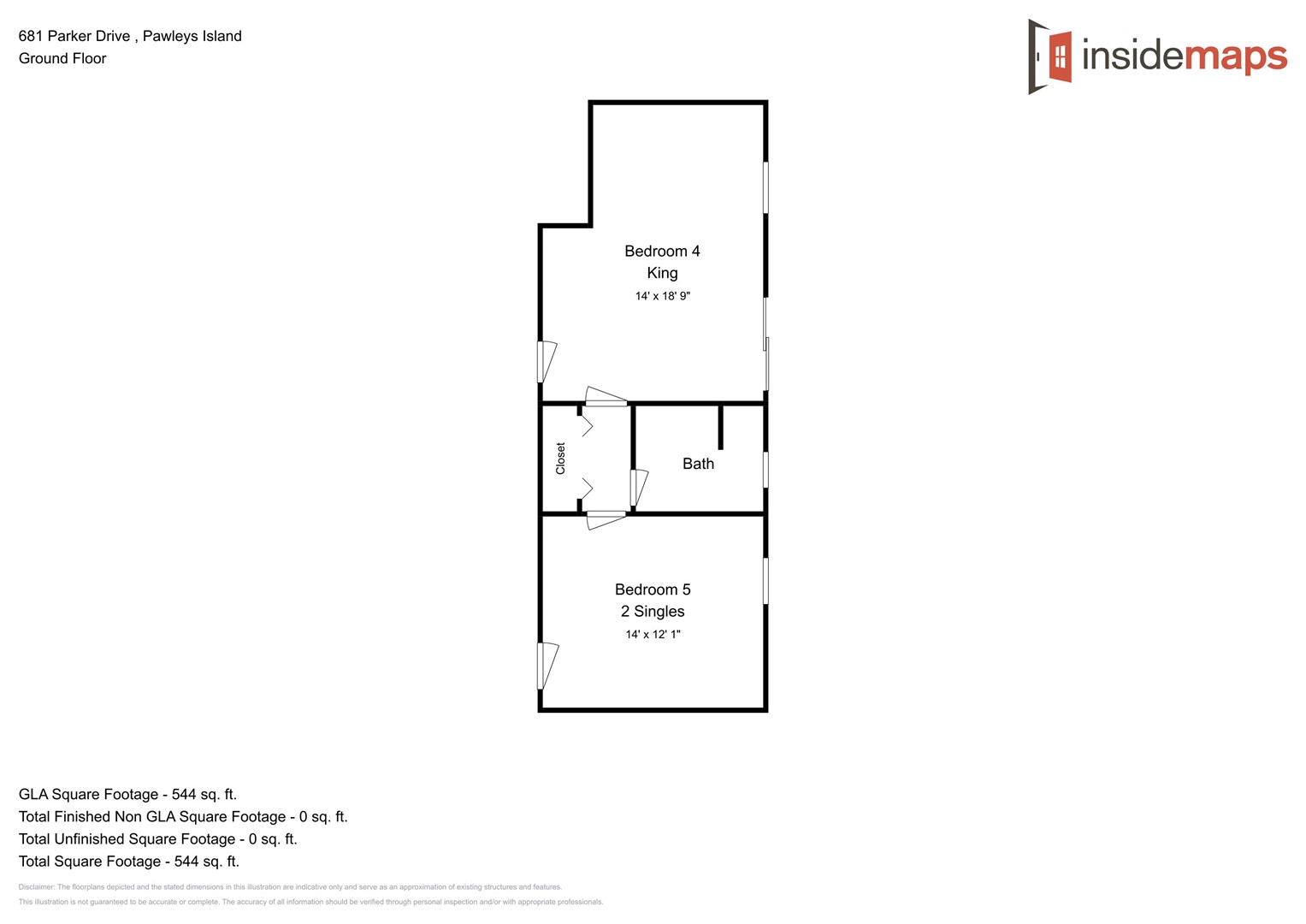 Floor Plan - 600 Steps - Ground Level