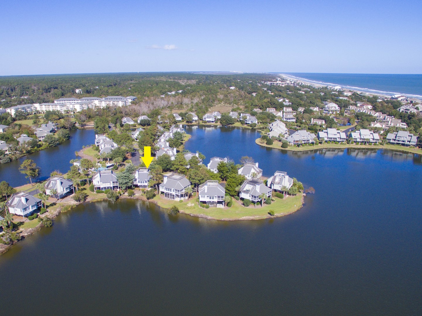 Aerial View of Oystercatcher Island