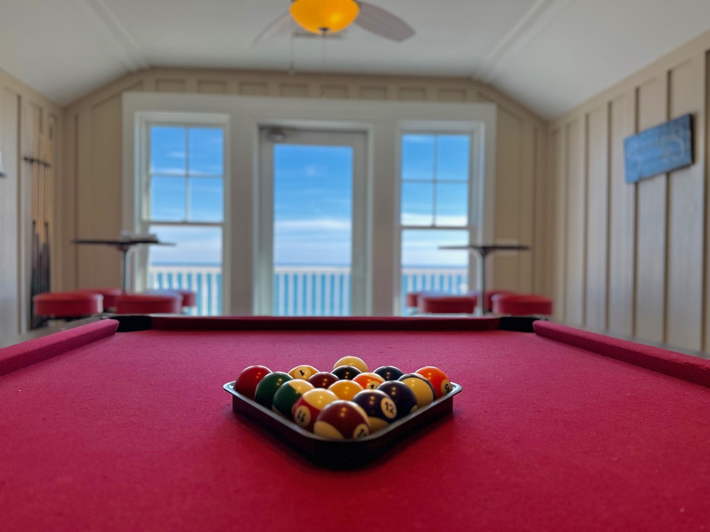 Pool Table in Rec Room