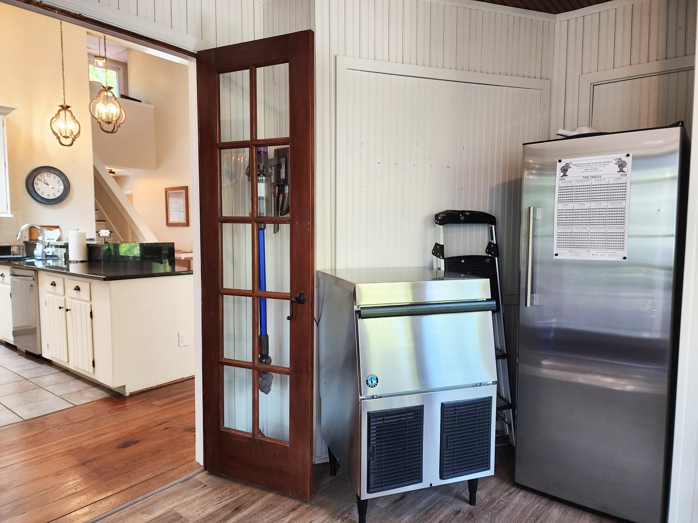 Pantry Commercial Ice Maker and Extra Refrigerator