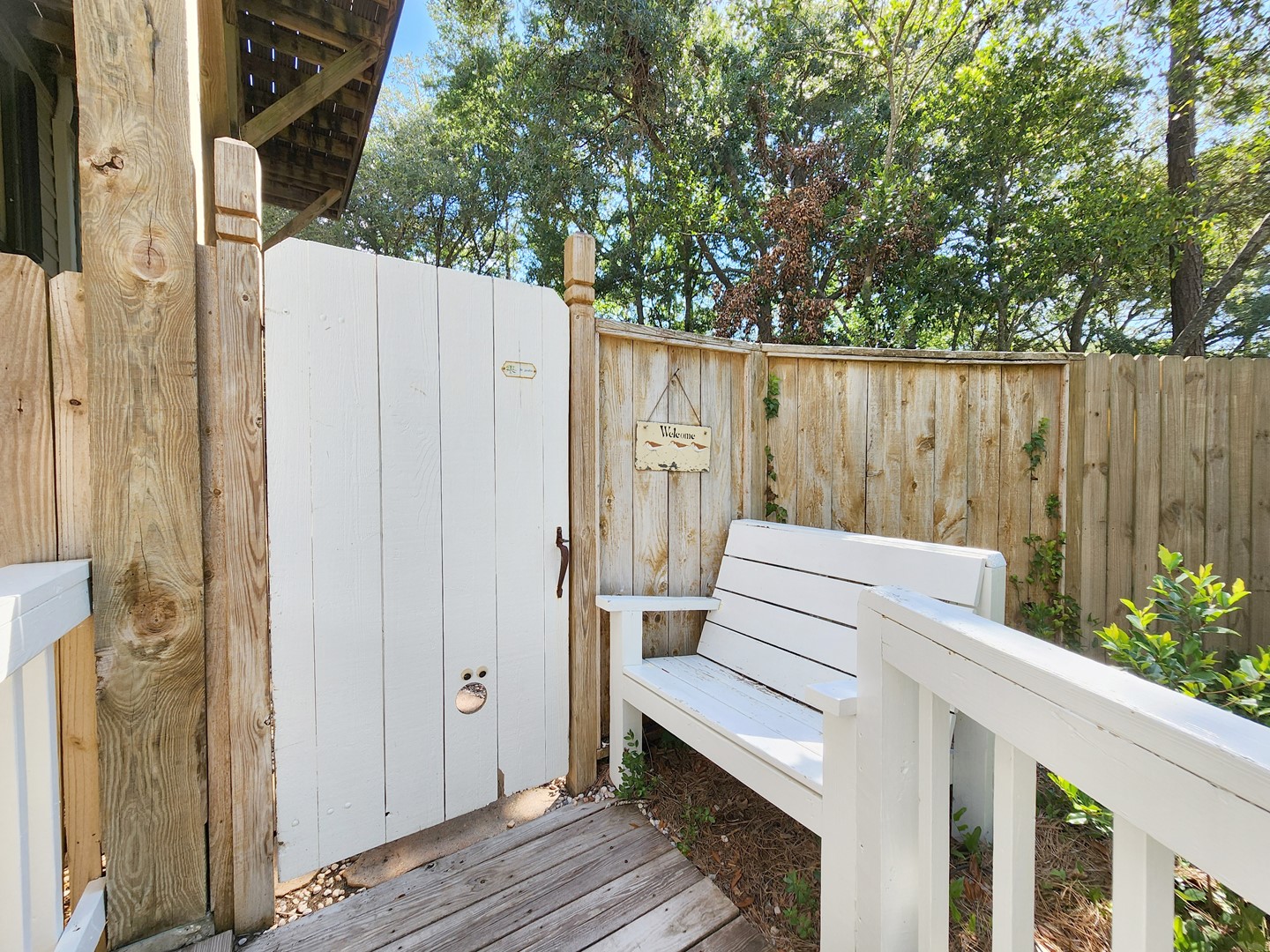 Front Entrance to Garden and Deck