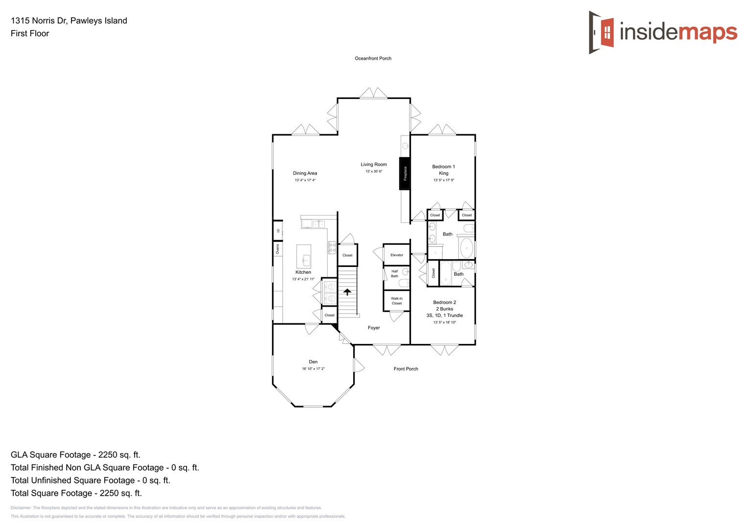 Floor Plan - Palmetto Cove First Floor