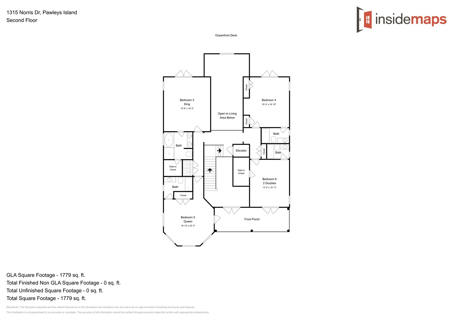 Floor Plan - Palmetto Cove Second Floor