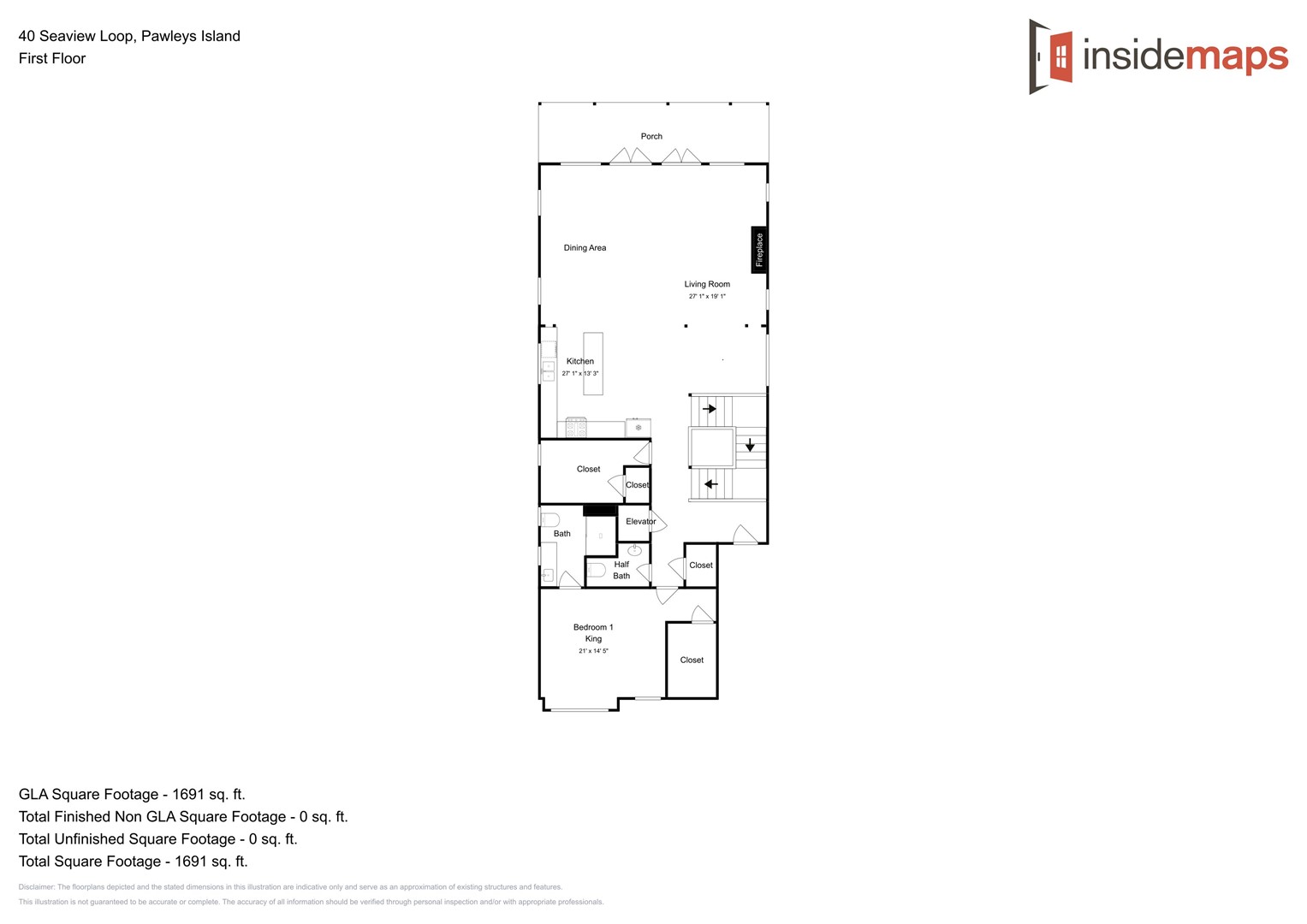 Floor Plan - Chateau Nadeau 1st Floor