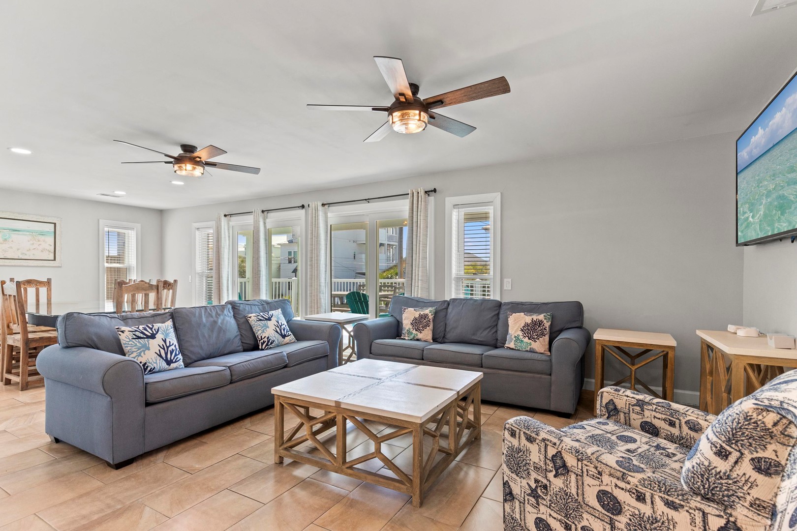 Living Area with Balcony