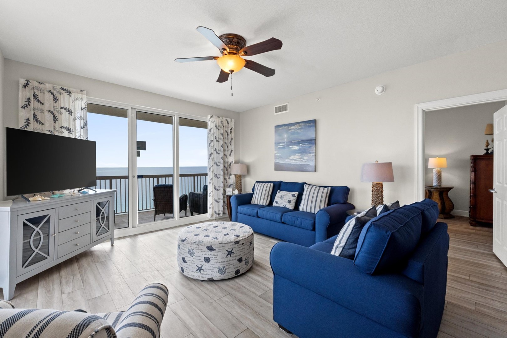 Living Area with Balcony