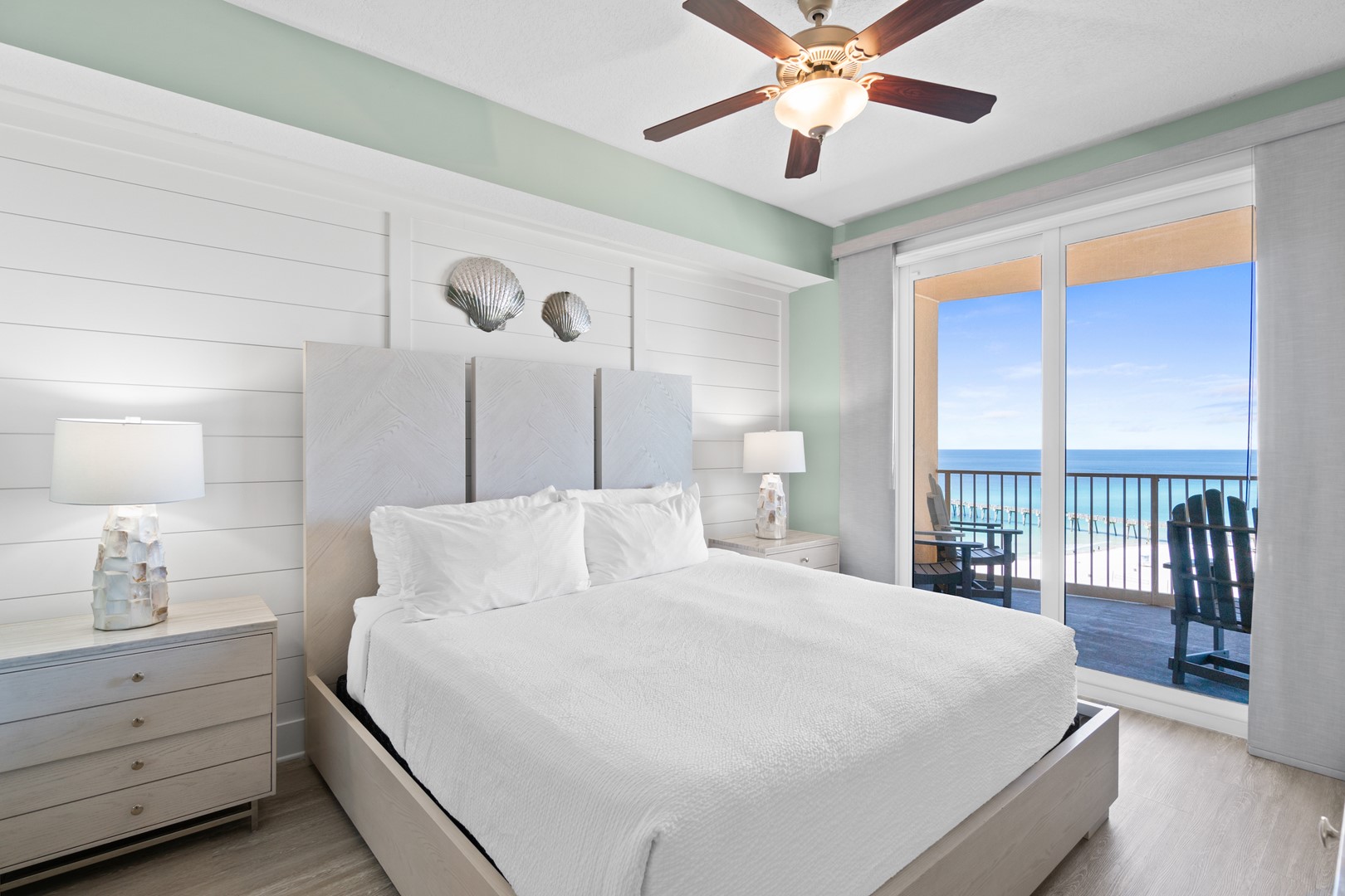 Main Bedroom with King Bed and Gulf Views