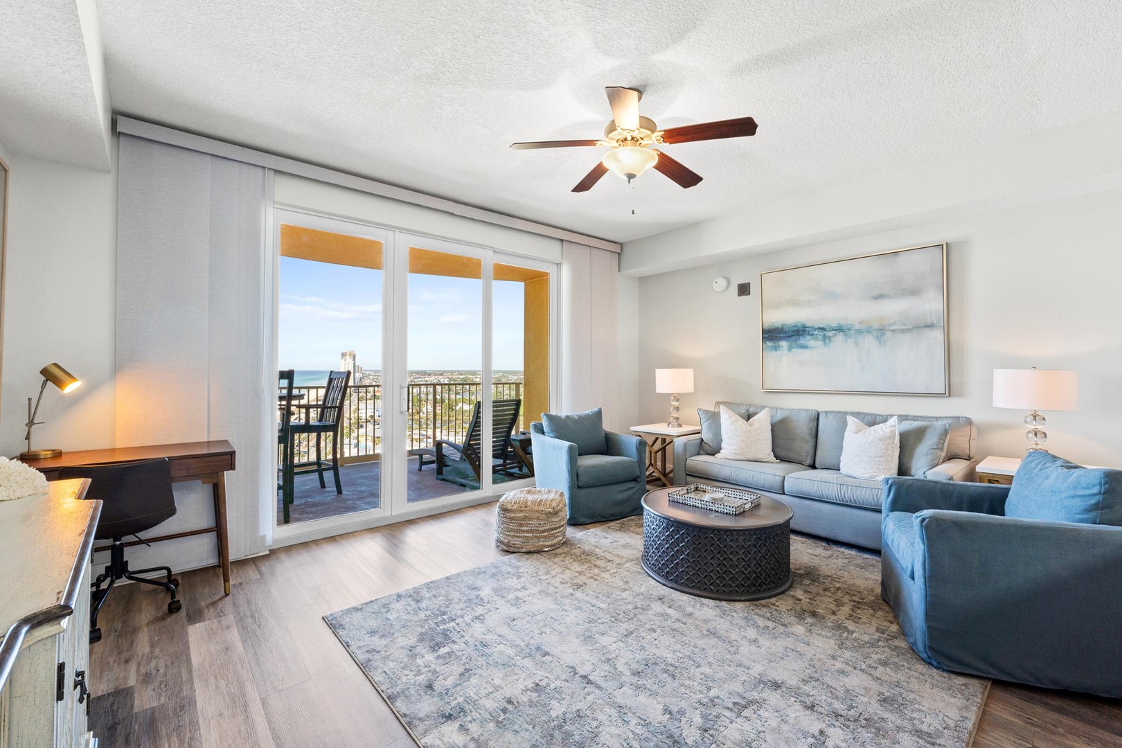 Living Area with Balcony