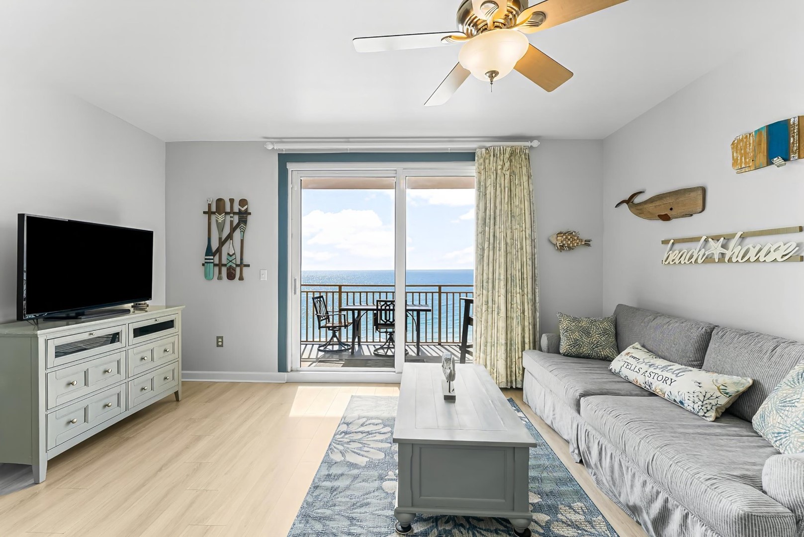 Living Area with Balcony