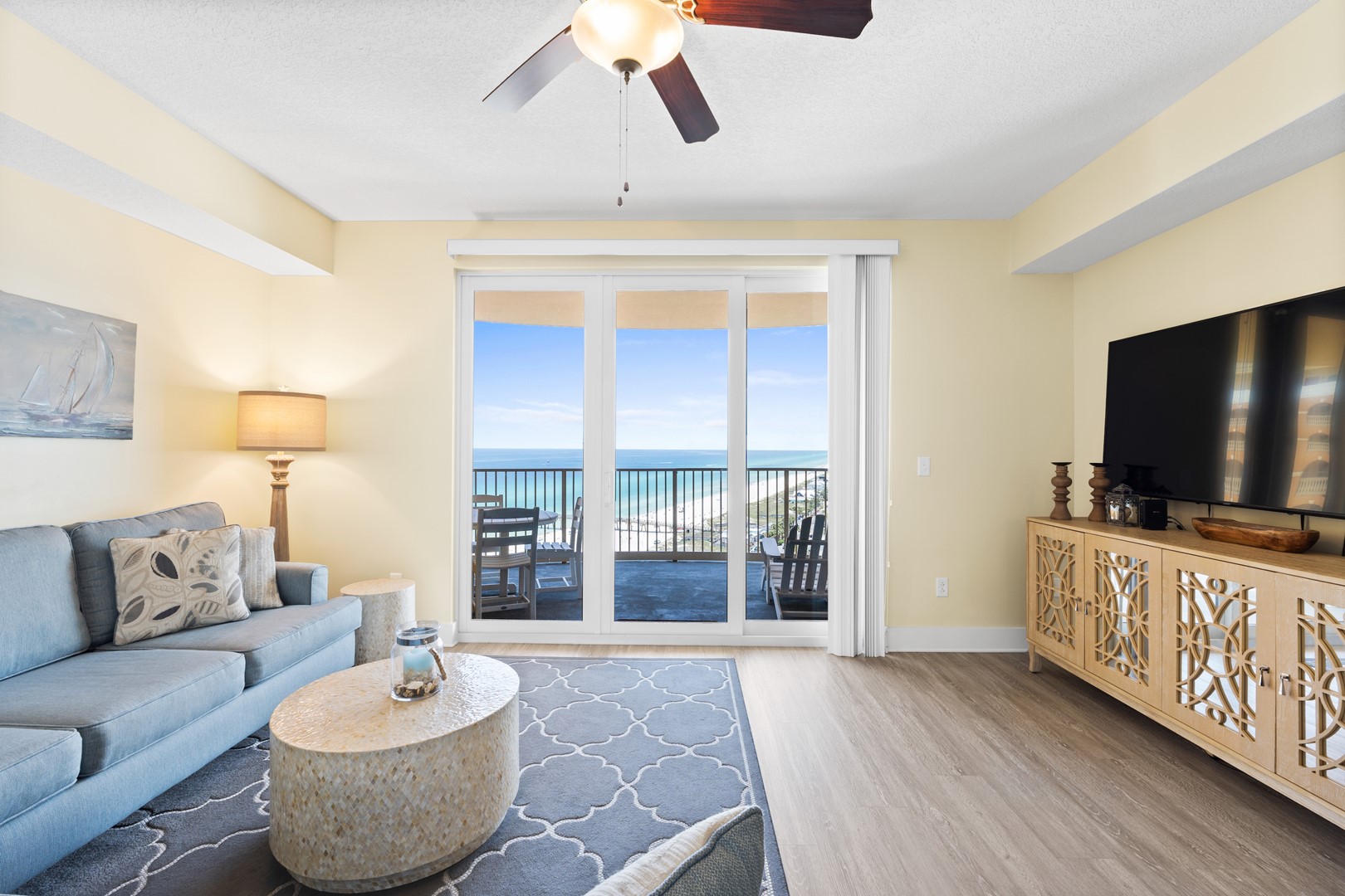 Living Area with Balcony