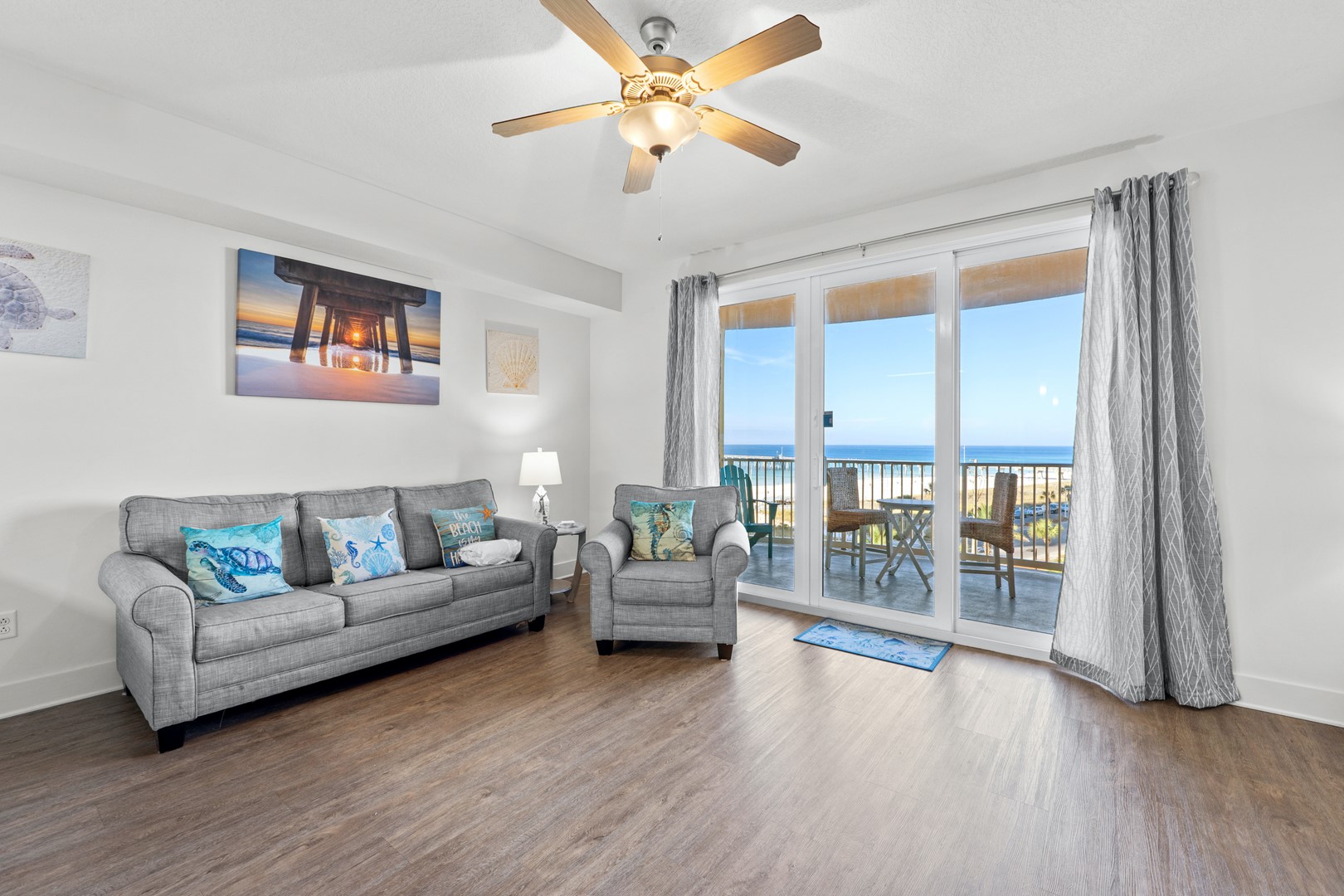 Living Area with Balcony