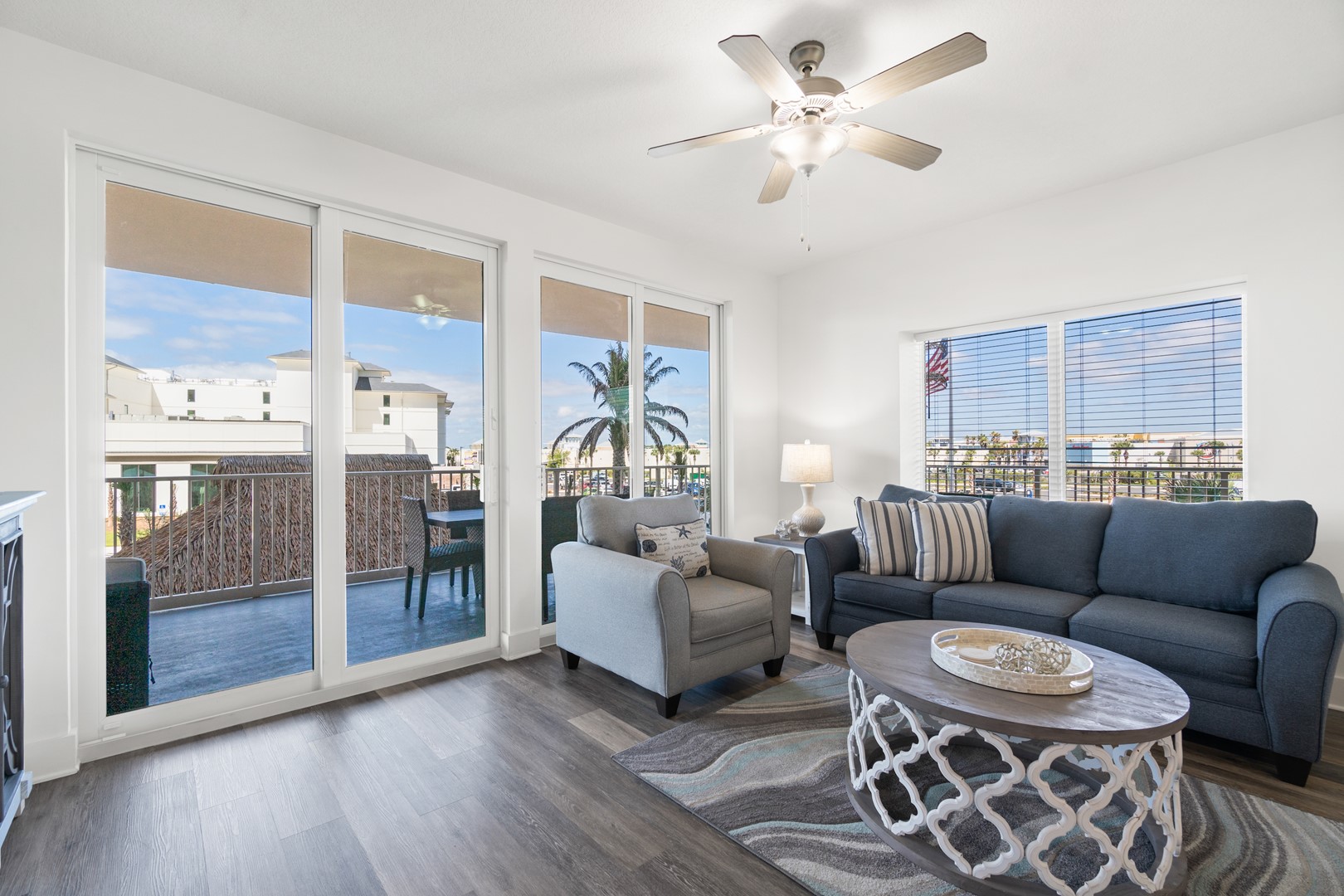 Living Area with Balcony