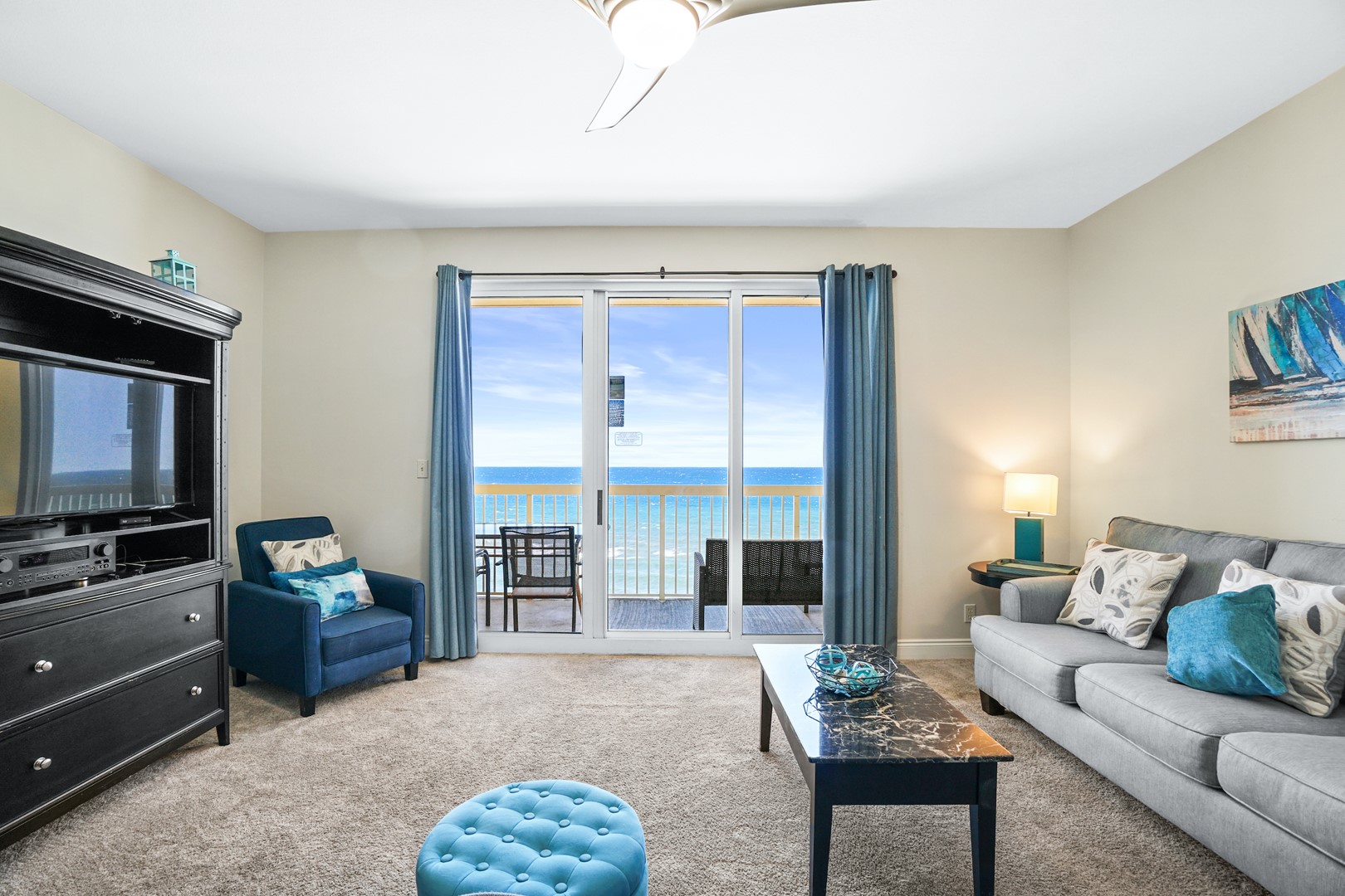 Living Area with Balcony