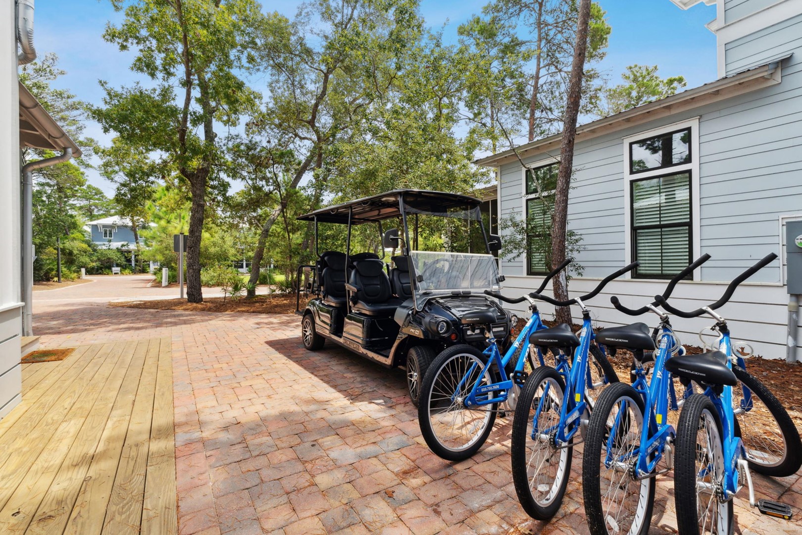 6 Seater Golf Cart Included with Your Rental