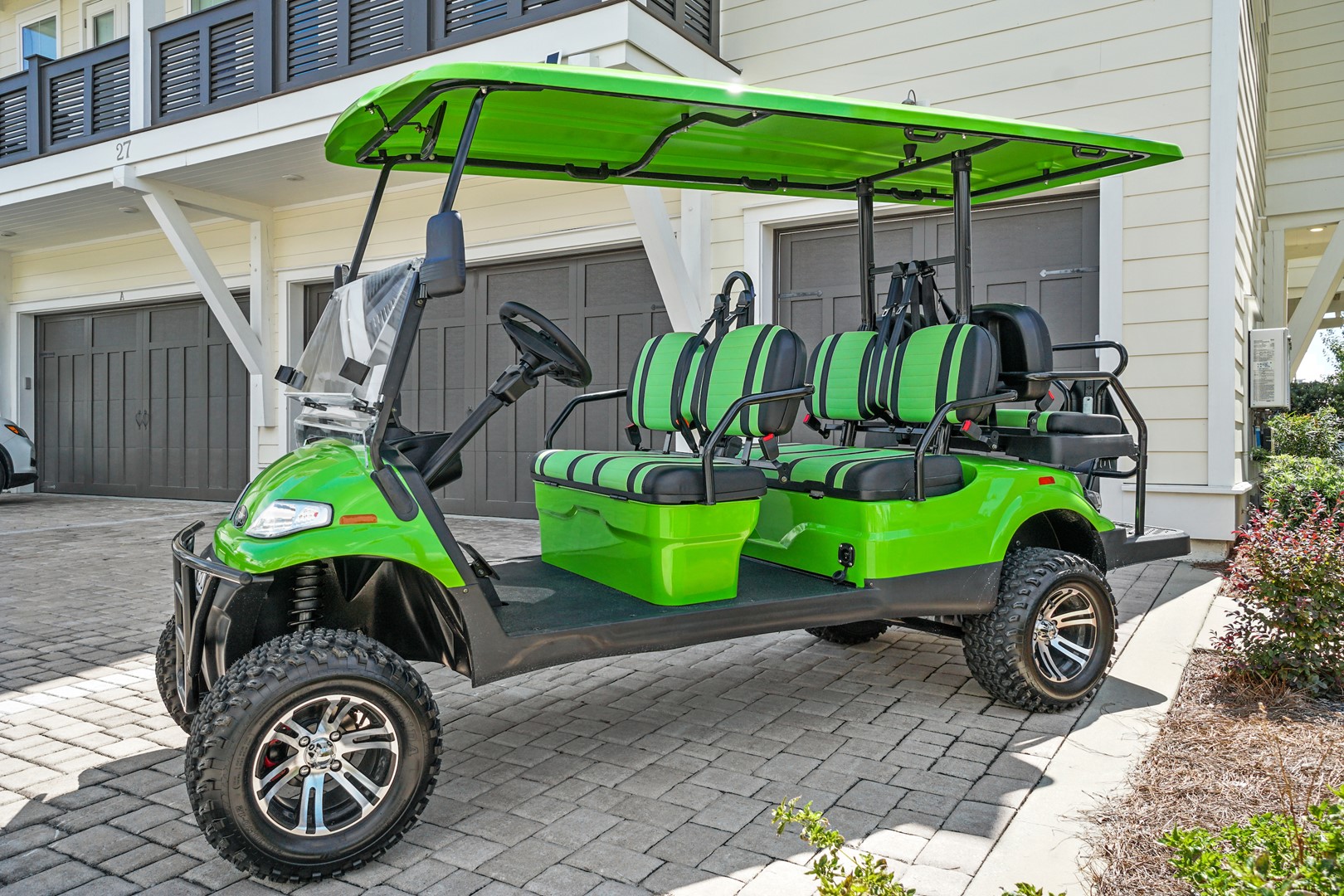 6 Seater Golf Cart Included with Your Rental