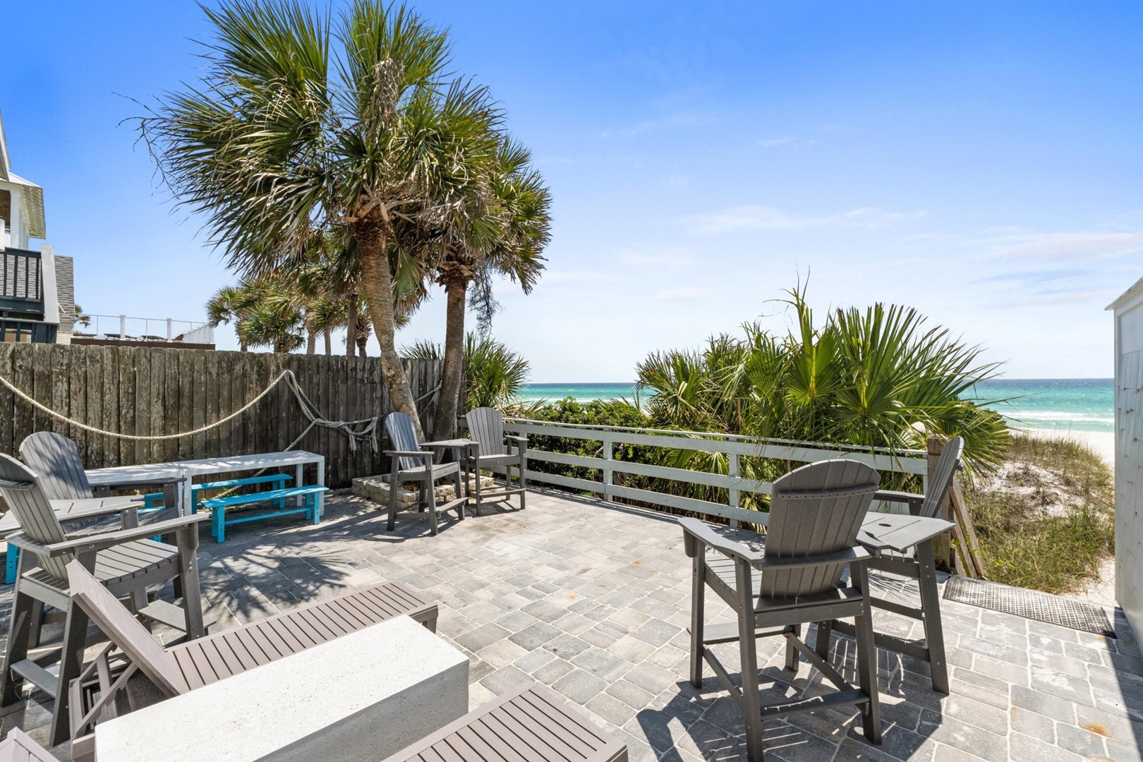 Patio with Direct Beach Access