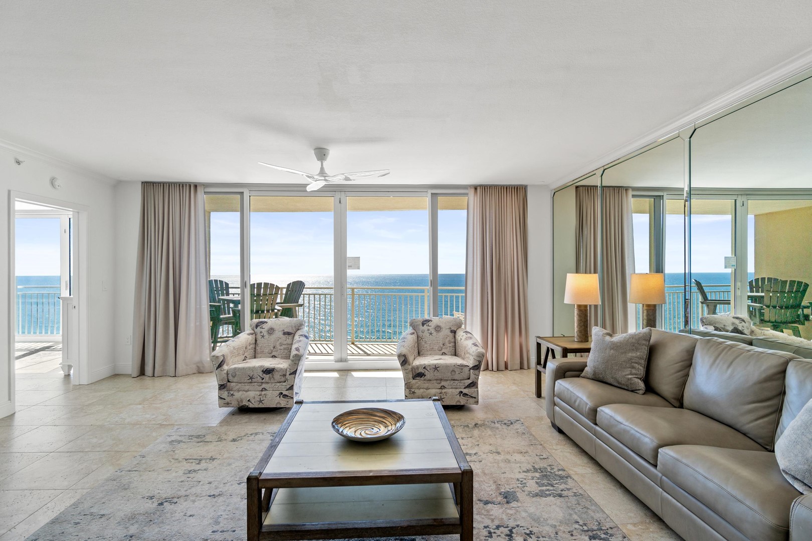Living Area with Balcony