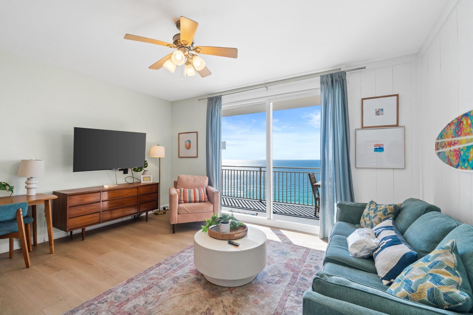 Living Area with Balcony