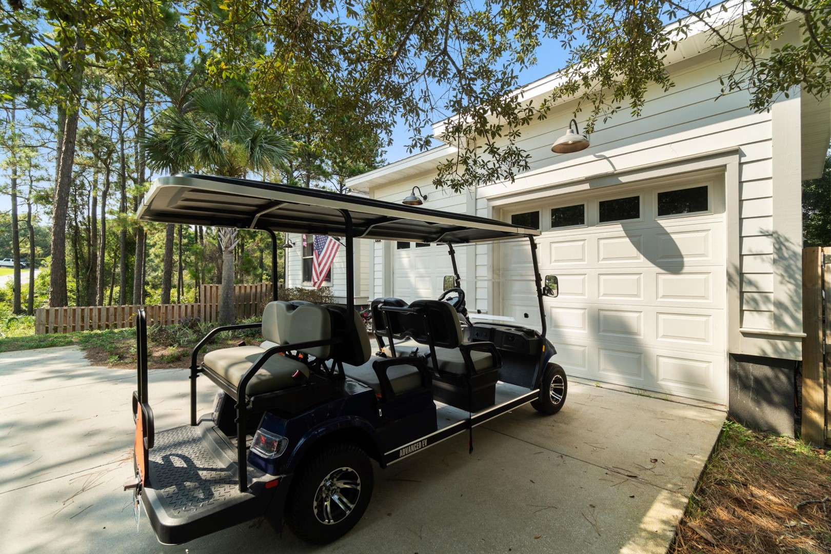 6 Seater Golf Cart Included with Your Rental!