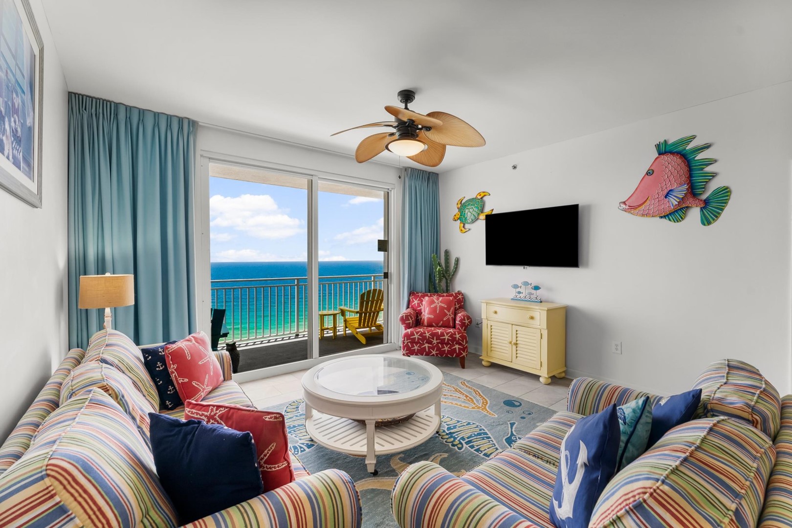 Living Area with Balcony