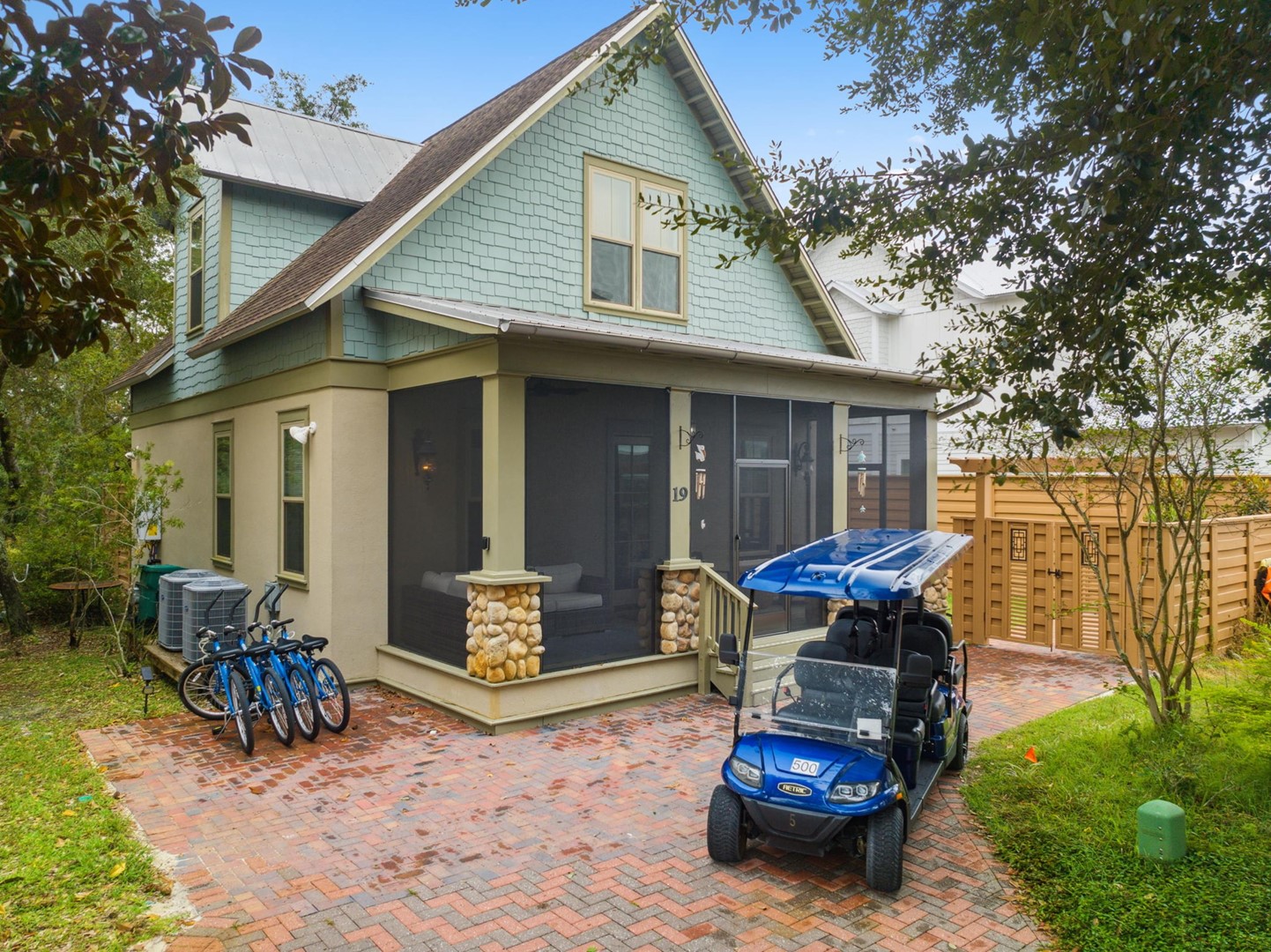 Exterior - Golf Cart and Bikes Included